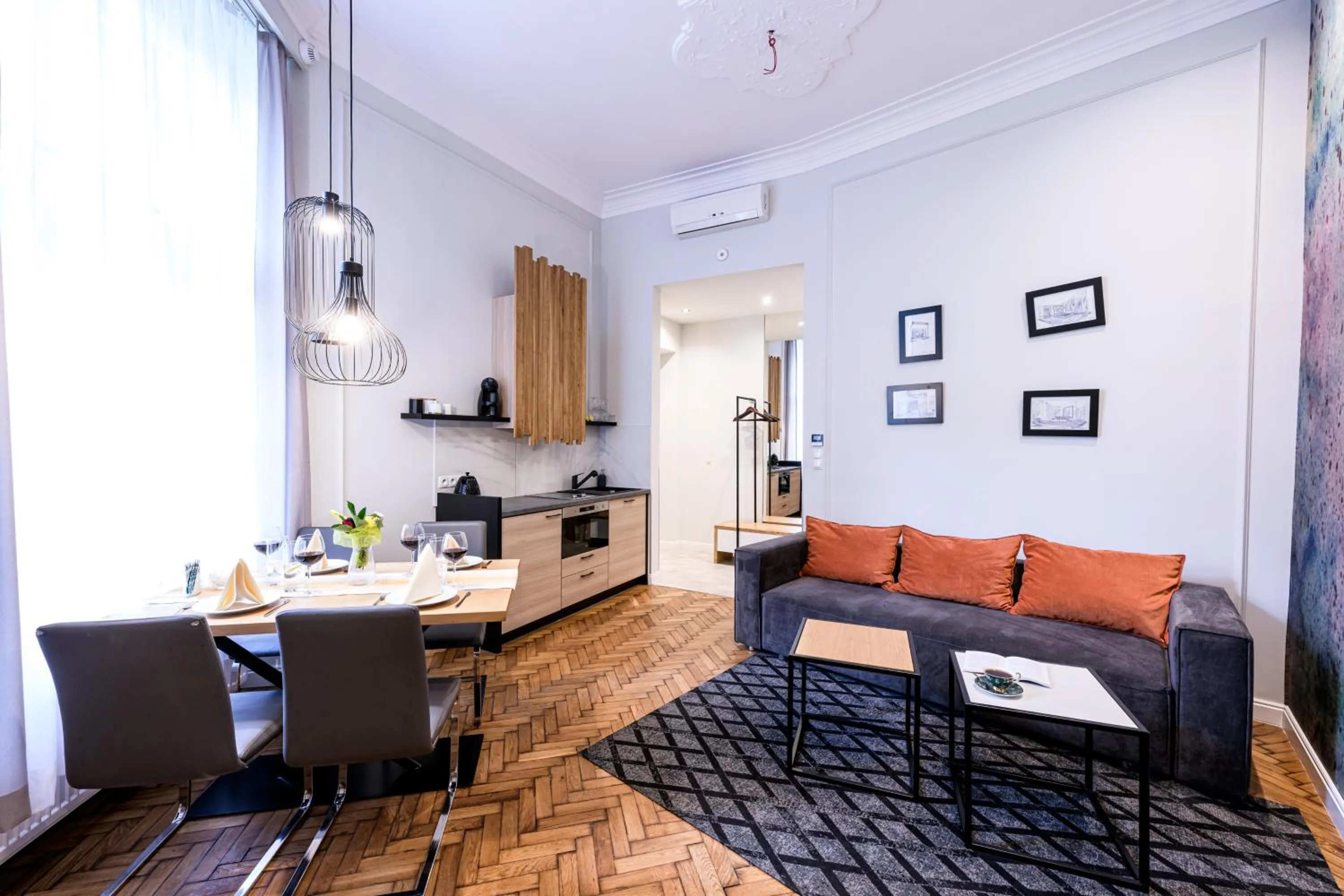 Living room in Arts Apartments - Kraków Old Town
