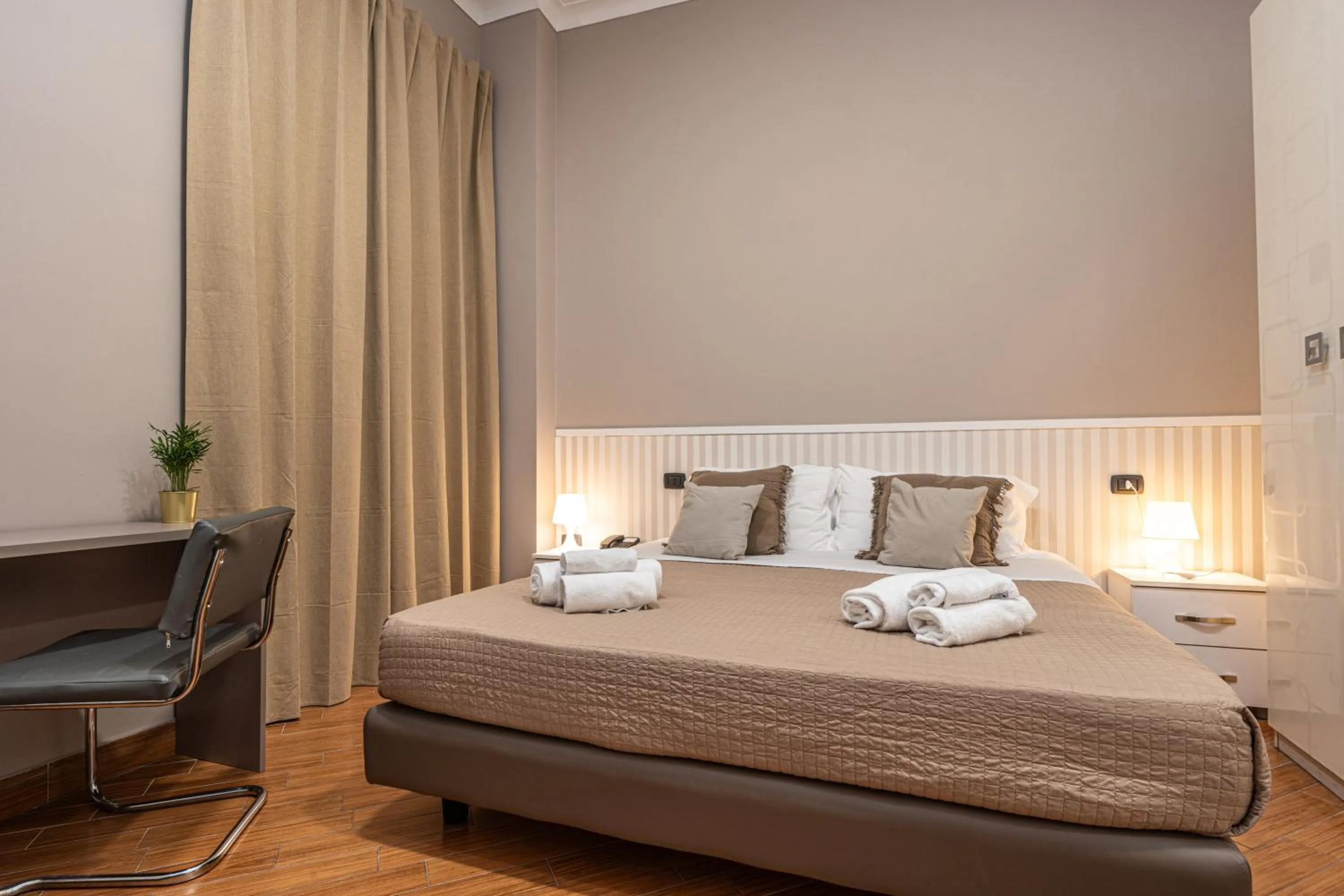 Bed in Hotel Diamond