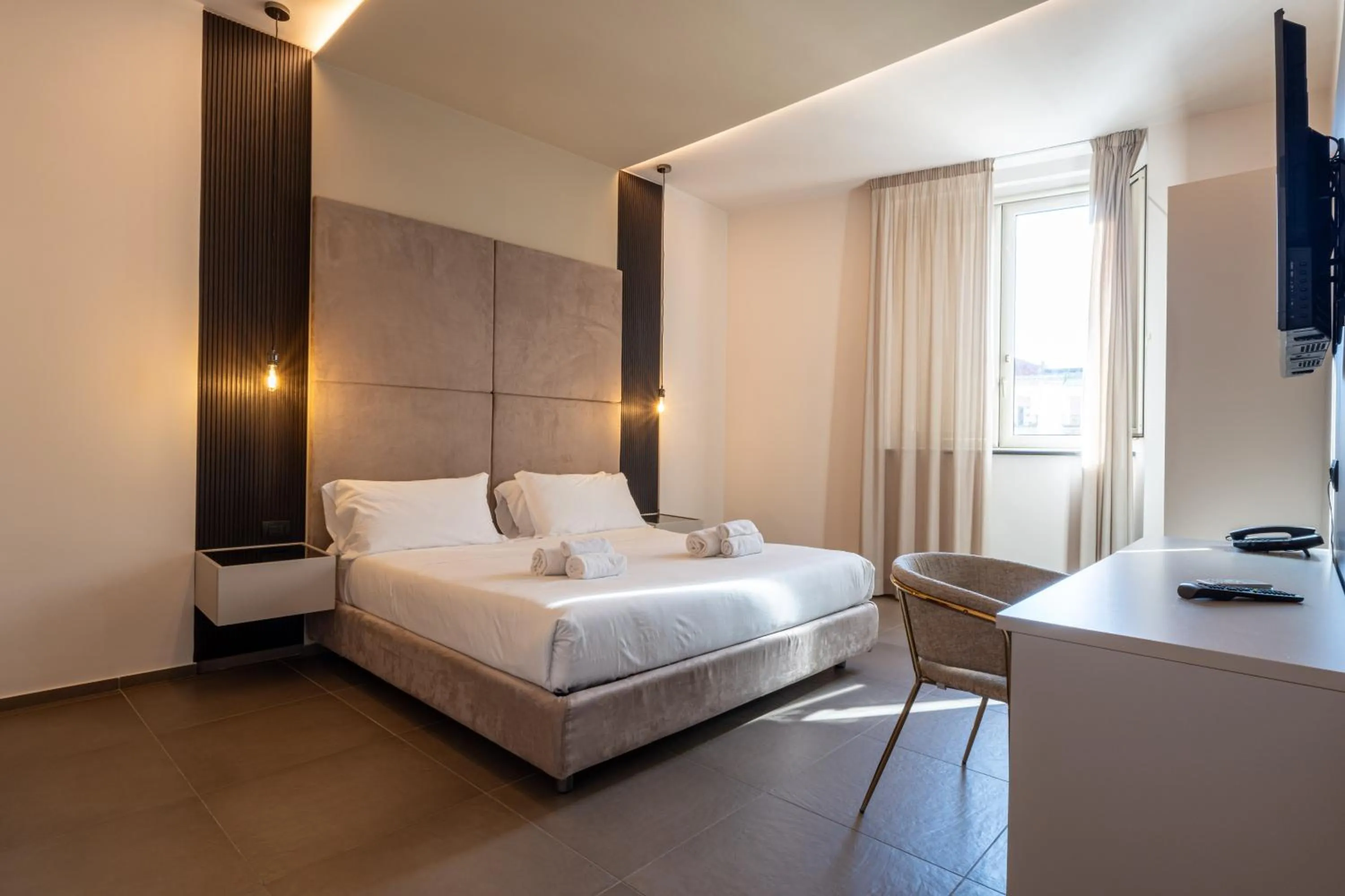 Bed in Hotel Diamond