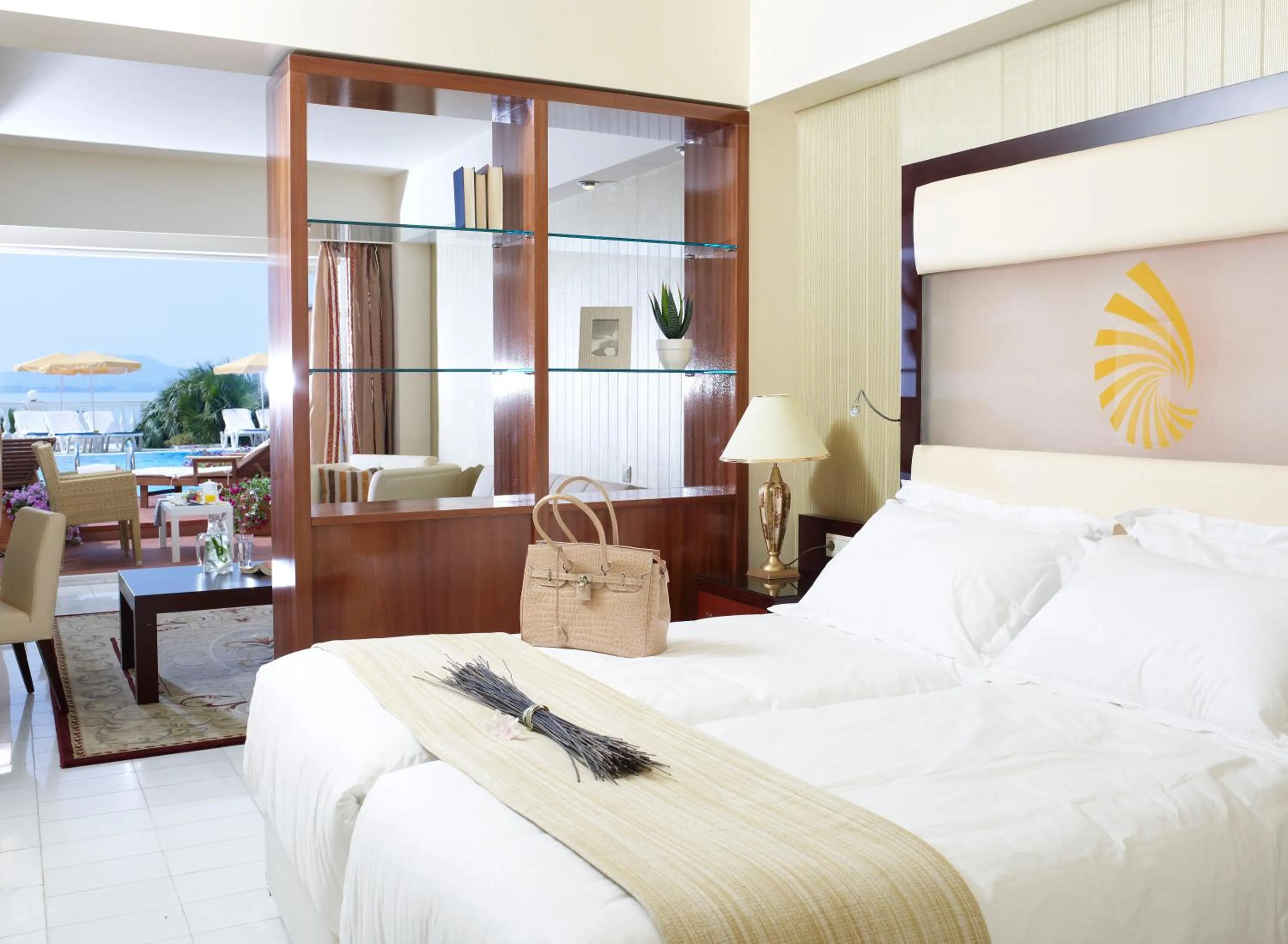 Bed in Sunshine Corfu Hotel And Spa