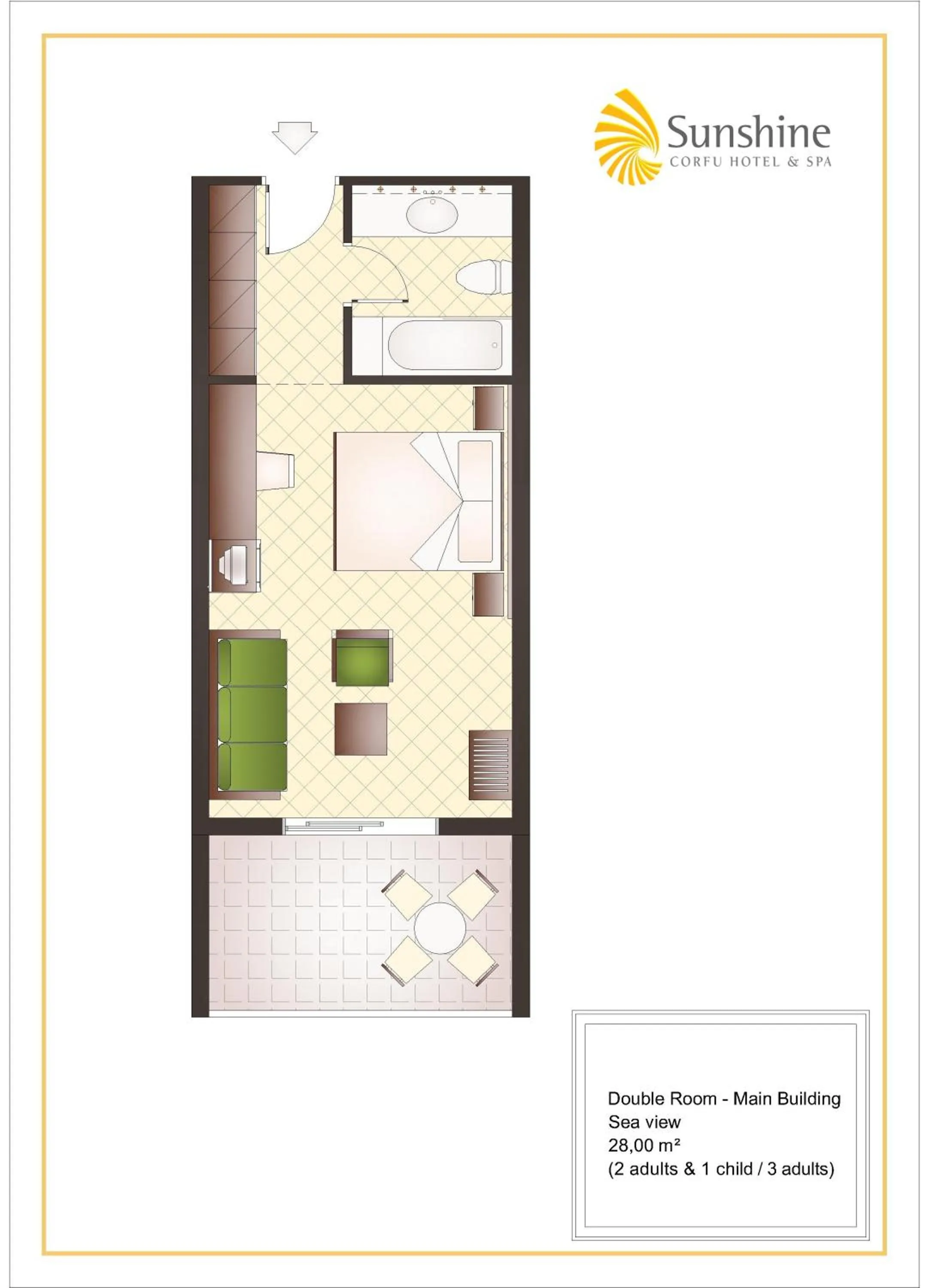 Floor plan in Sunshine Corfu Hotel And Spa