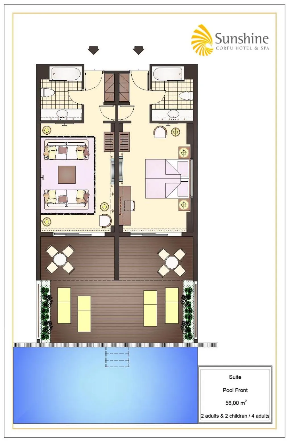 Floor plan in Sunshine Corfu Hotel And Spa