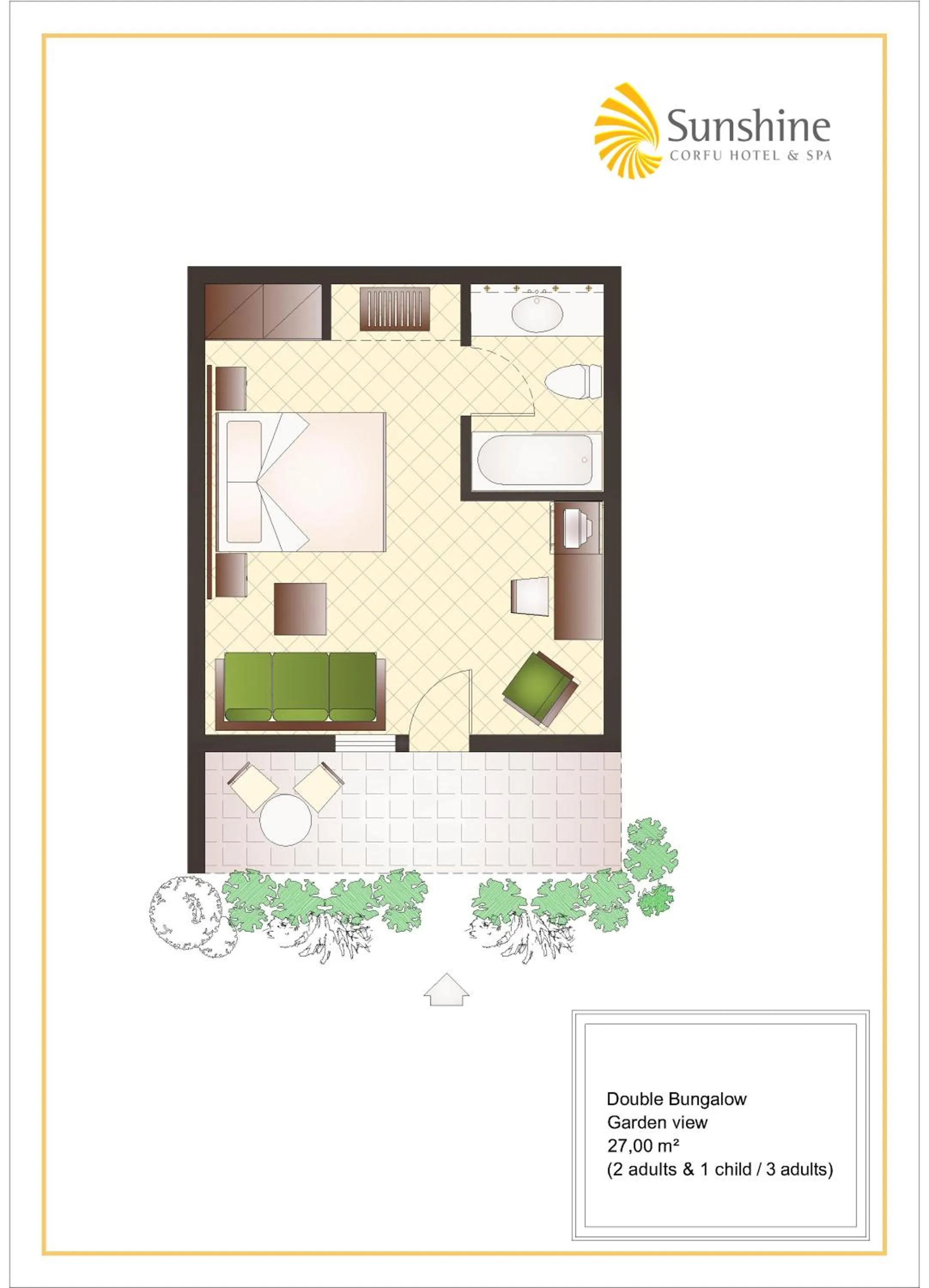 Floor plan in Sunshine Corfu Hotel And Spa