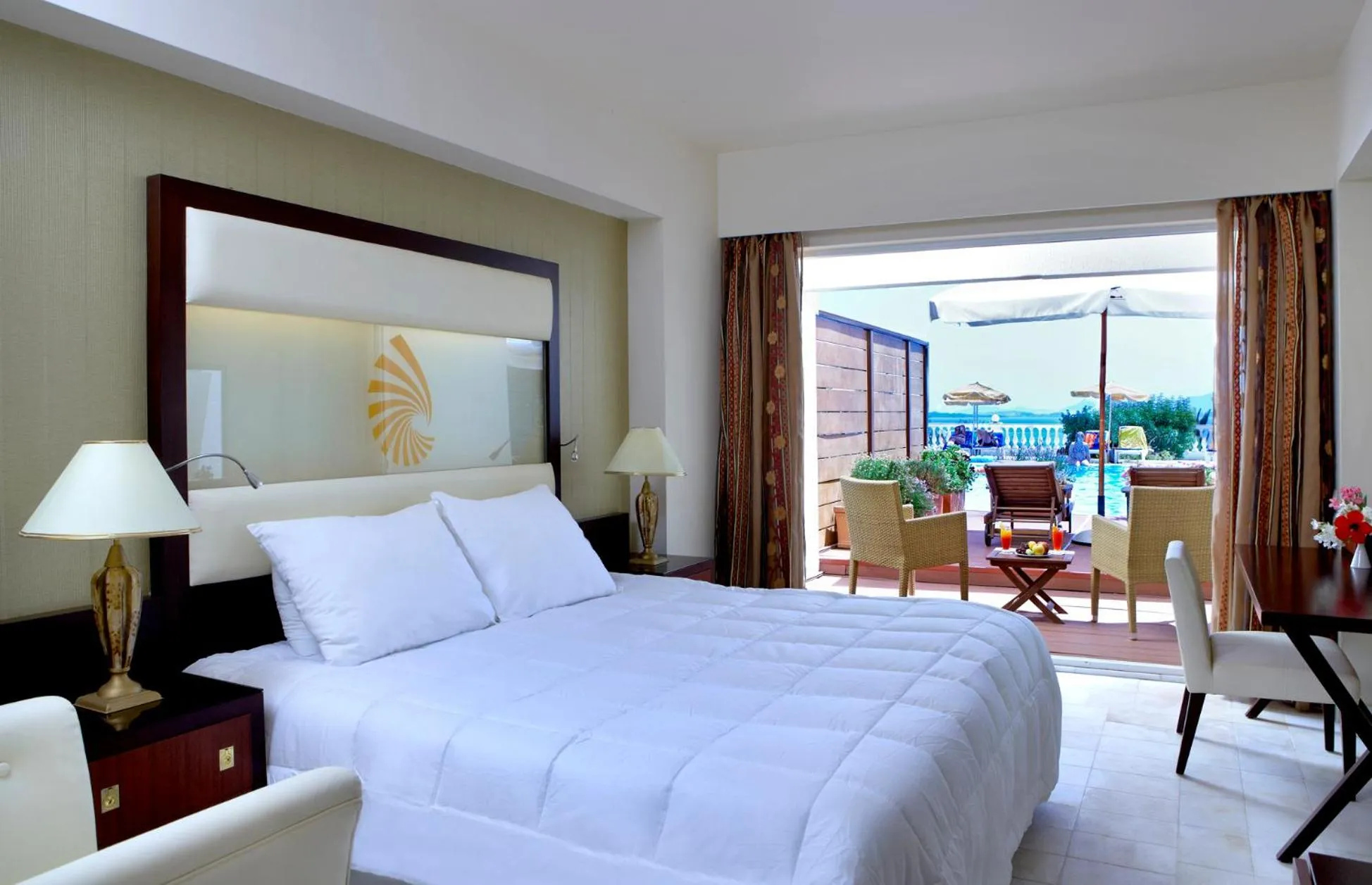 Bed in Sunshine Corfu Hotel And Spa