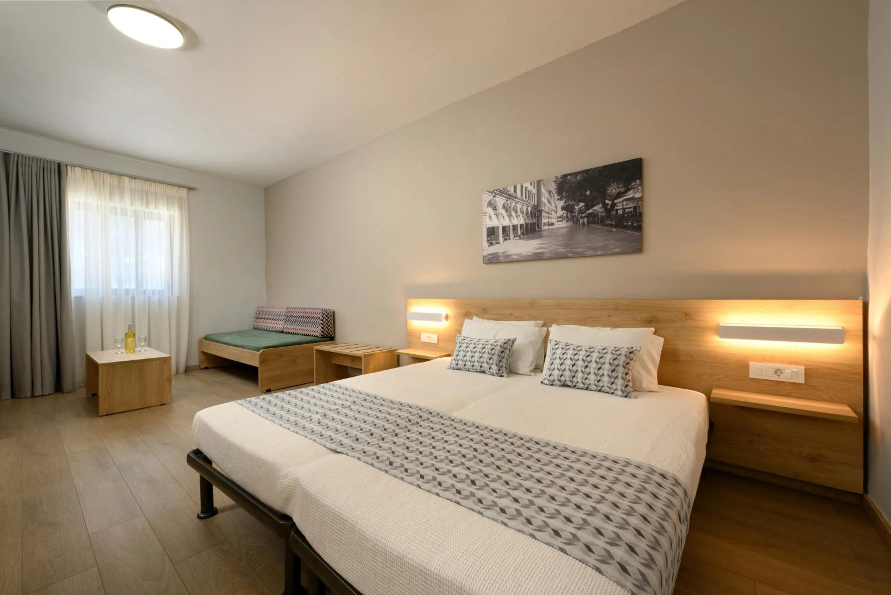 Bedroom, Bed in Sunshine Corfu Hotel And Spa