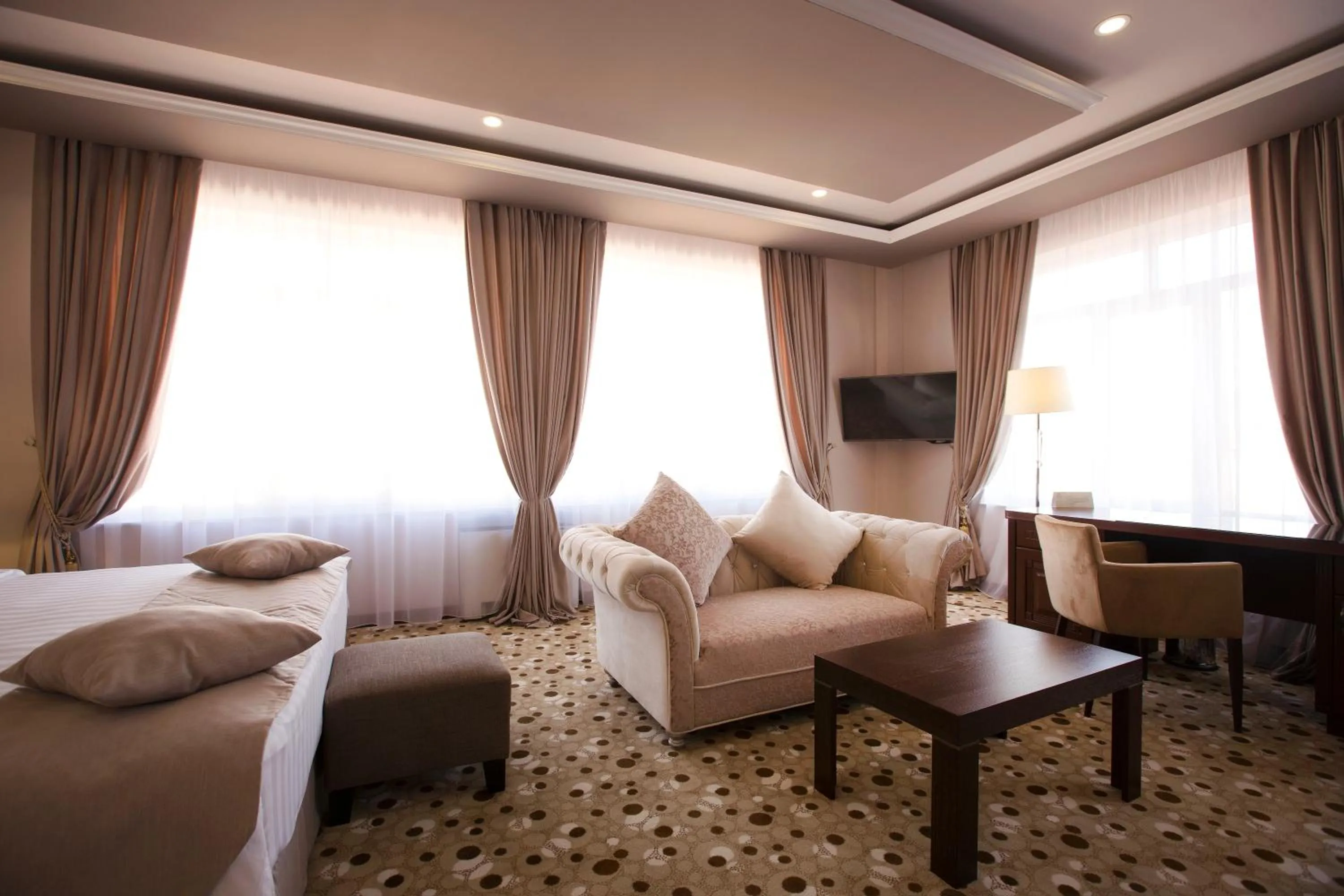 Decorative detail, Bed in Central Hotel Yerevan