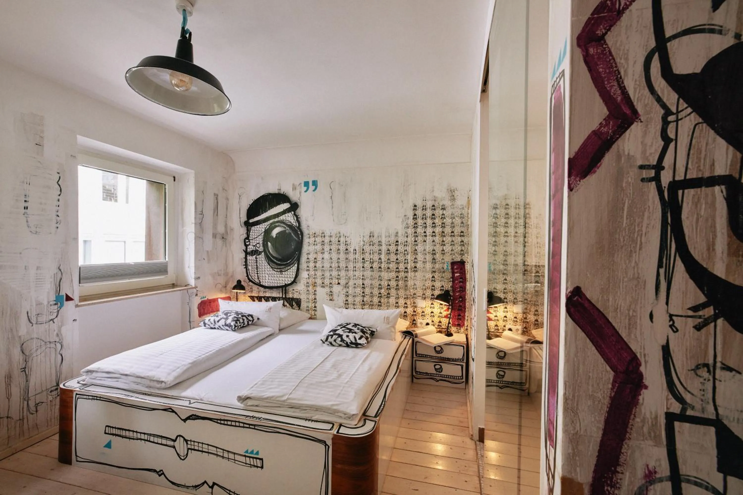 Photo of the whole room, Bed in 18Arts Hotel - Living in a Gallery!