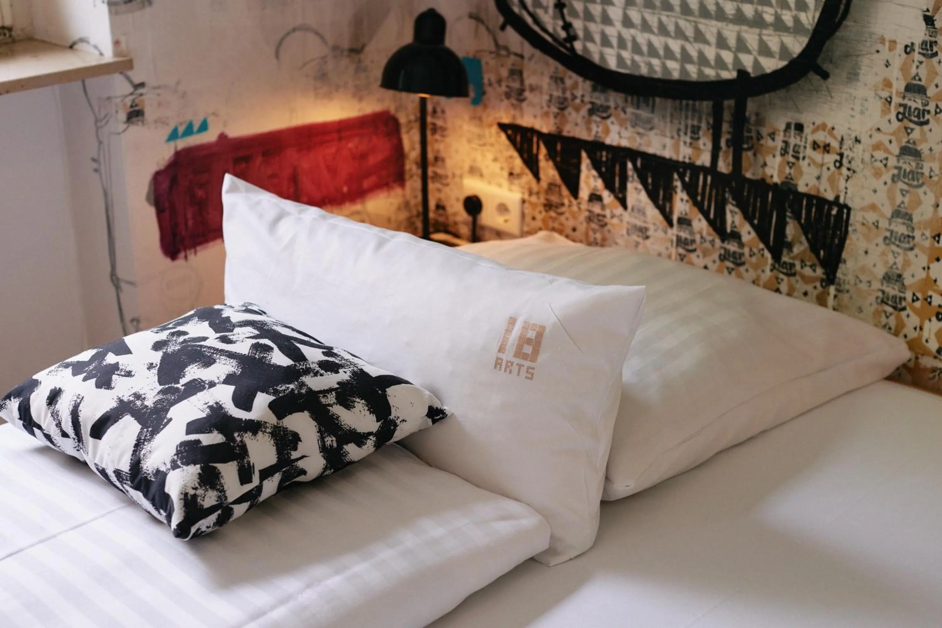 Photo of the whole room, Bed in 18Arts Hotel - Living in a Gallery!