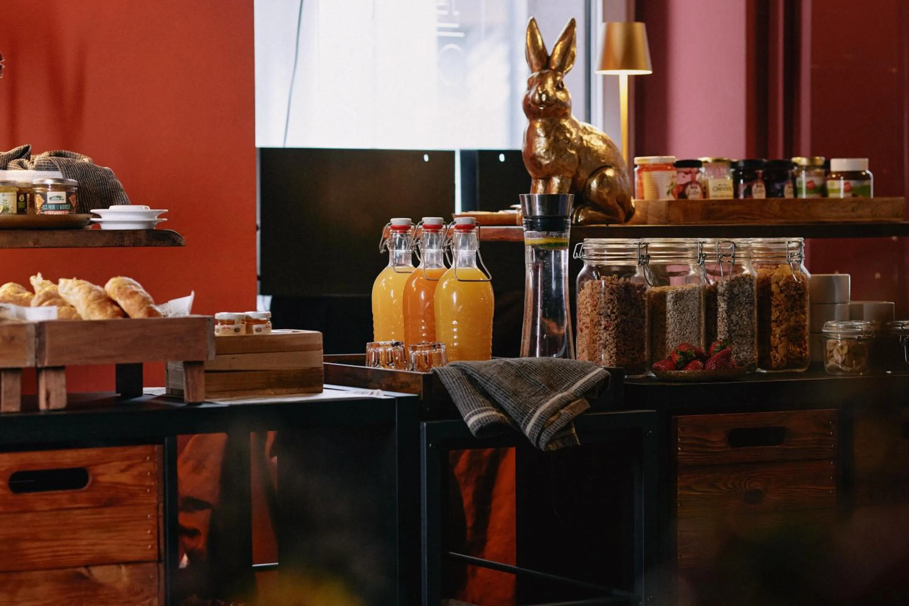 Buffet breakfast in 18Arts Hotel - Living in a Gallery!