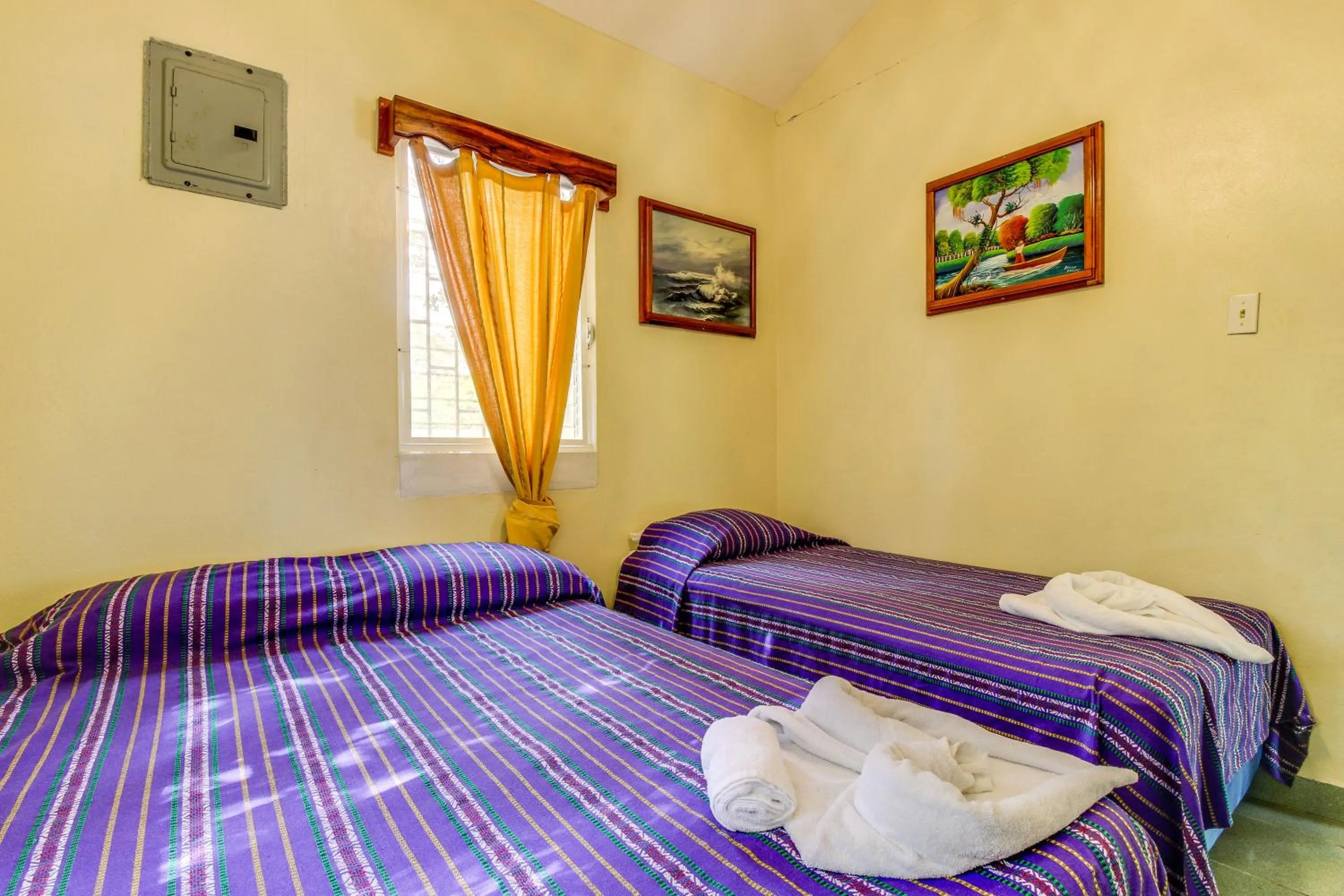 Bed in La Casita at Midas Belize