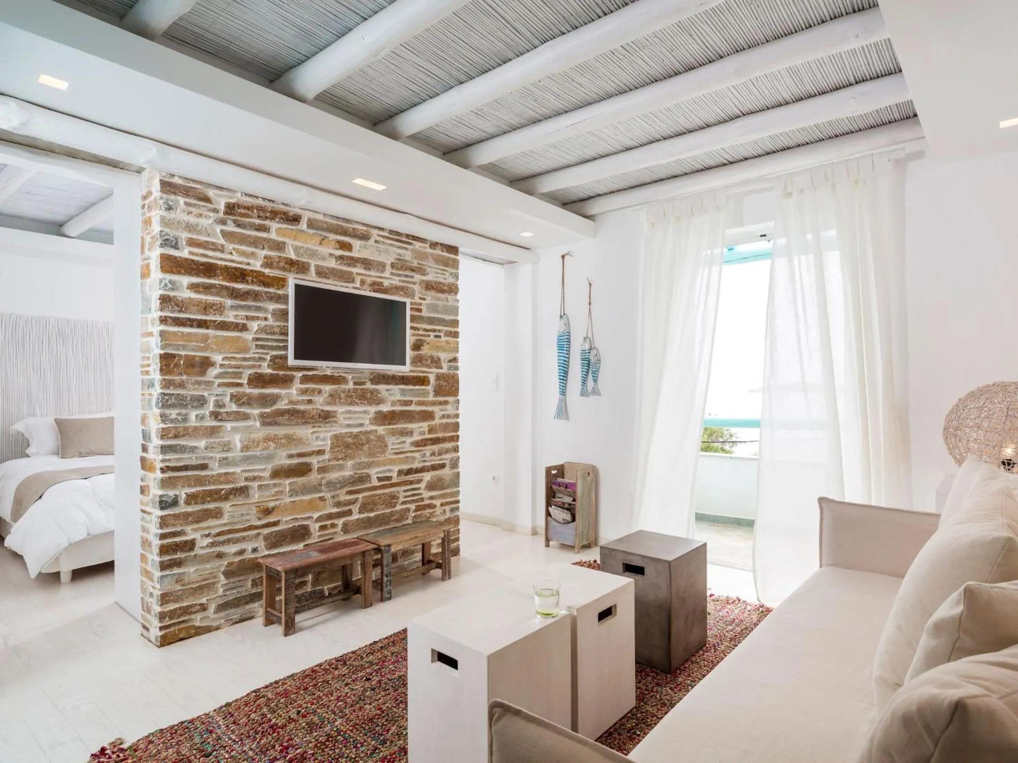 Photo of the whole room, Bed in Paradise Design Apartments