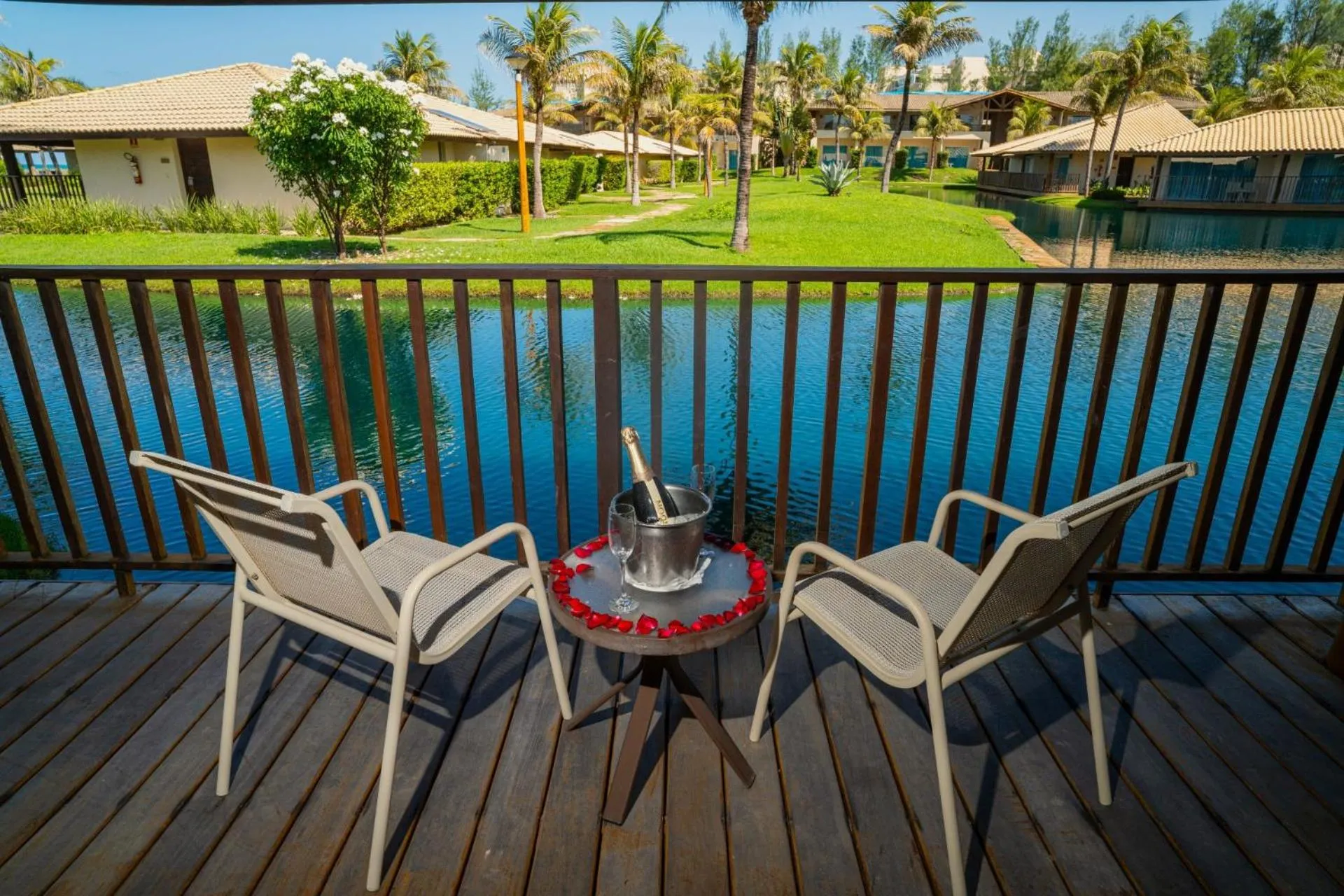 Patio in Dom Pedro Laguna Beach Resort & Golf by WAM Experience