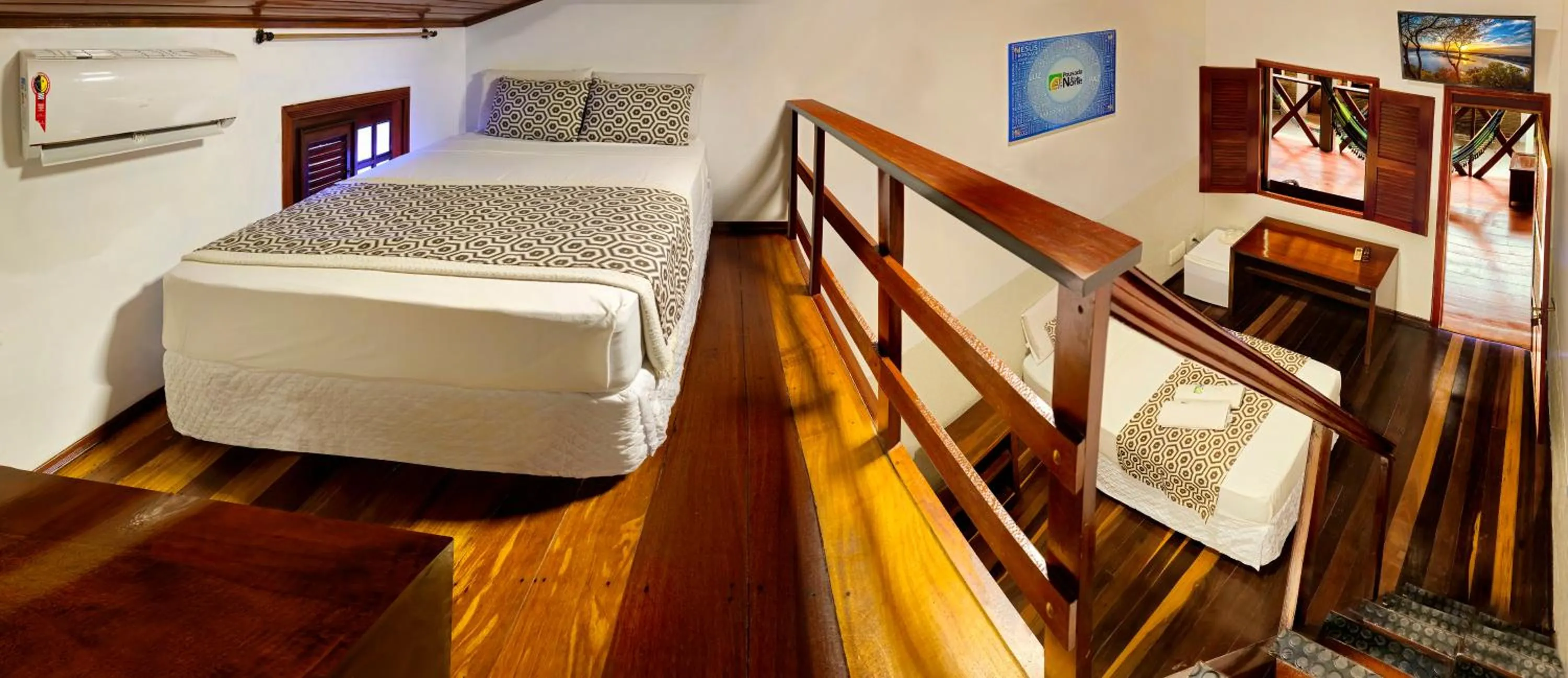 View (from property/room), Bed in Pousada do Norte