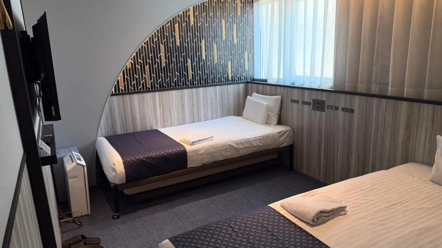 Photo of the whole room, Bed in Dotonbori Hotel