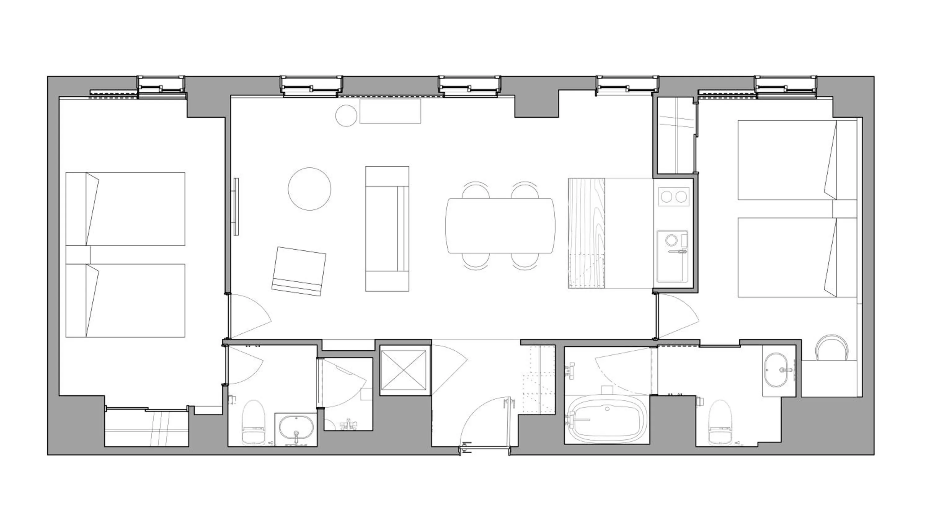 Floor plan in Shin-Osaka Station Hotel
