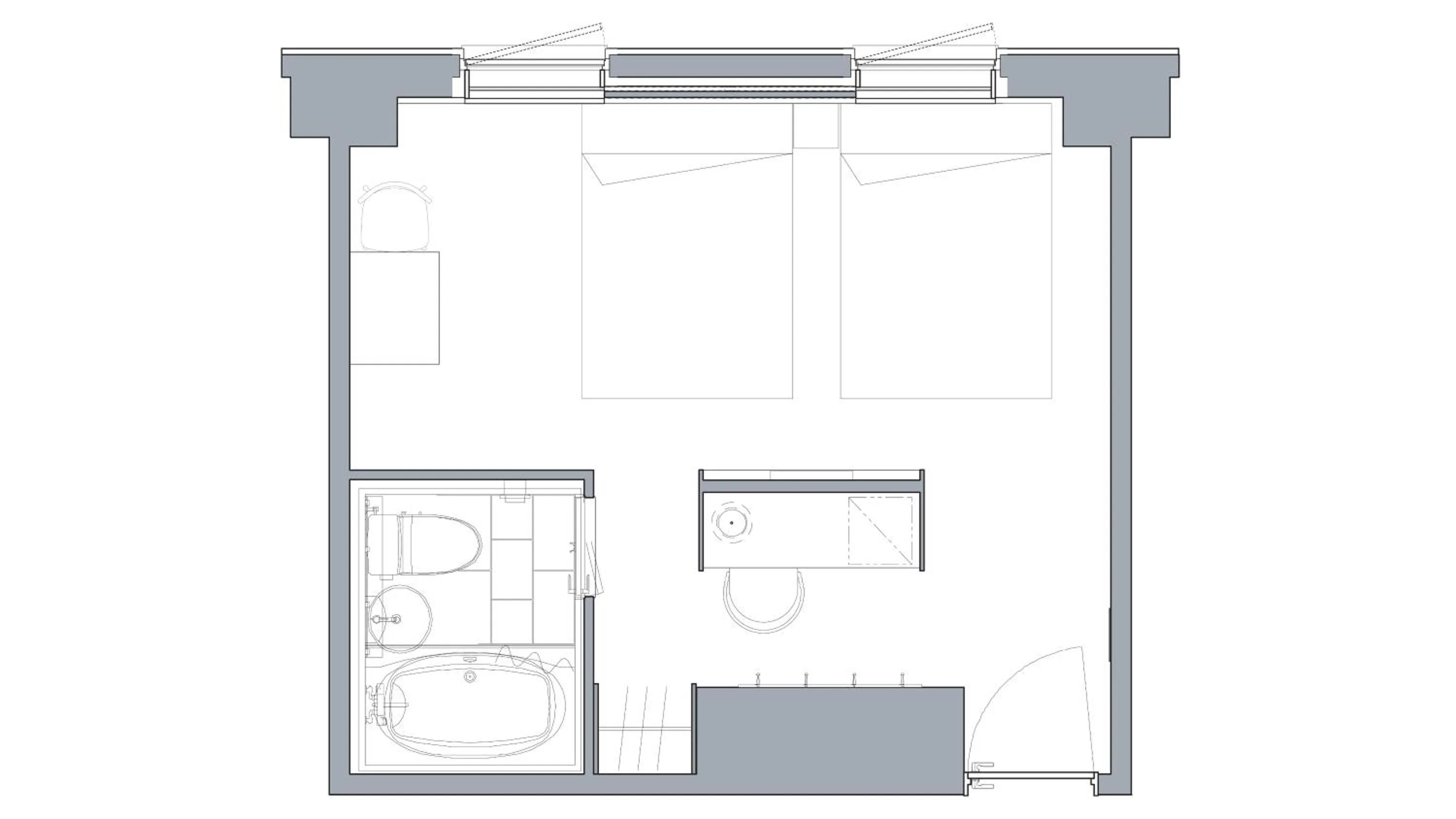 Photo of the whole room in Shin-Osaka Station Hotel