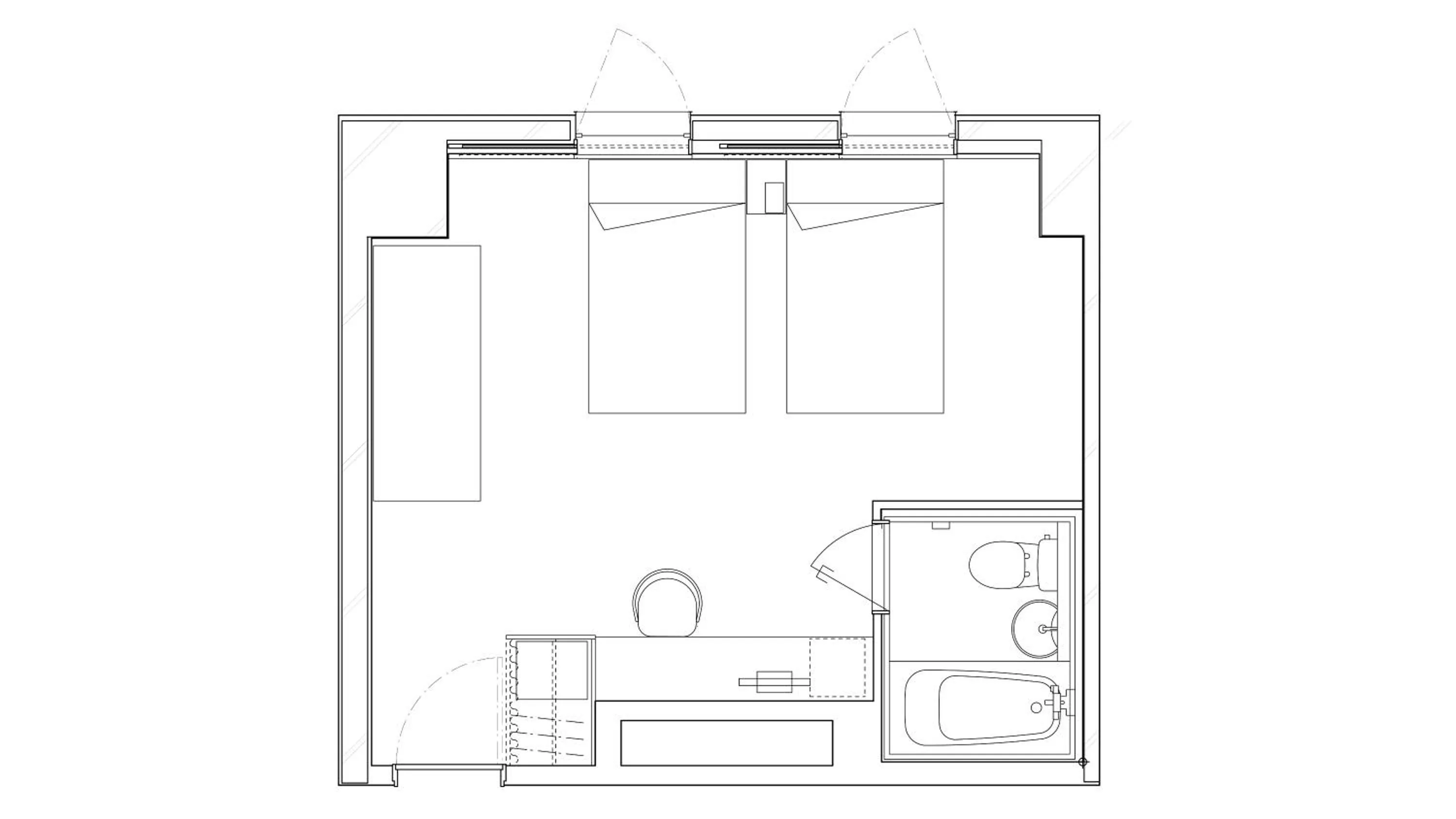 Photo of the whole room in Shin-Osaka Station Hotel