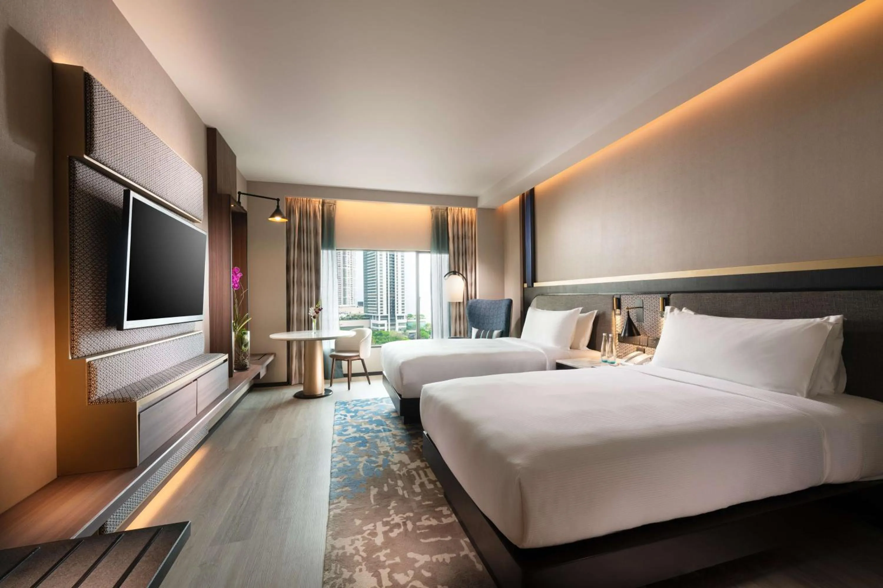 Bed in Hilton Colombo Hotel