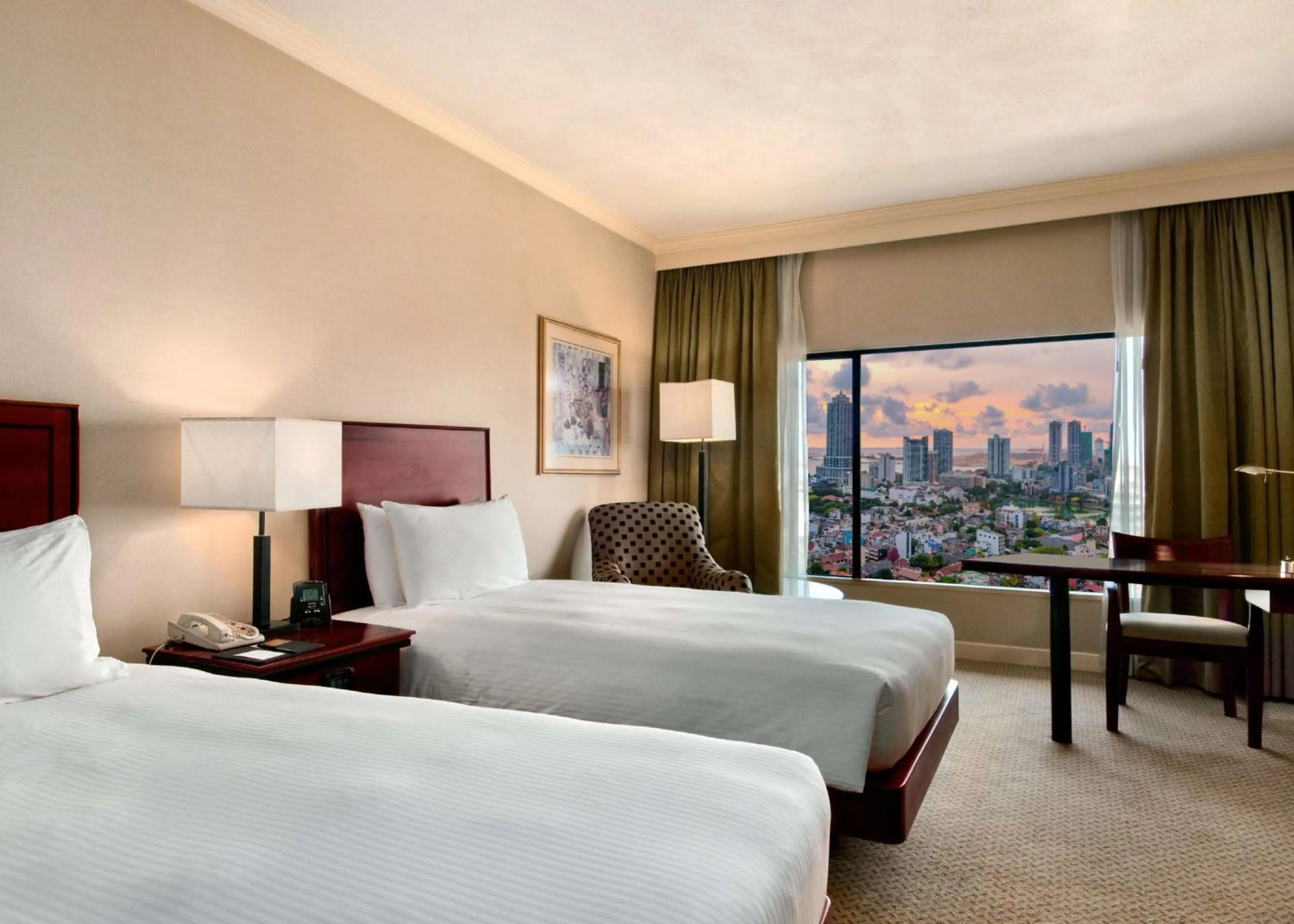 Bed in Hilton Colombo Hotel