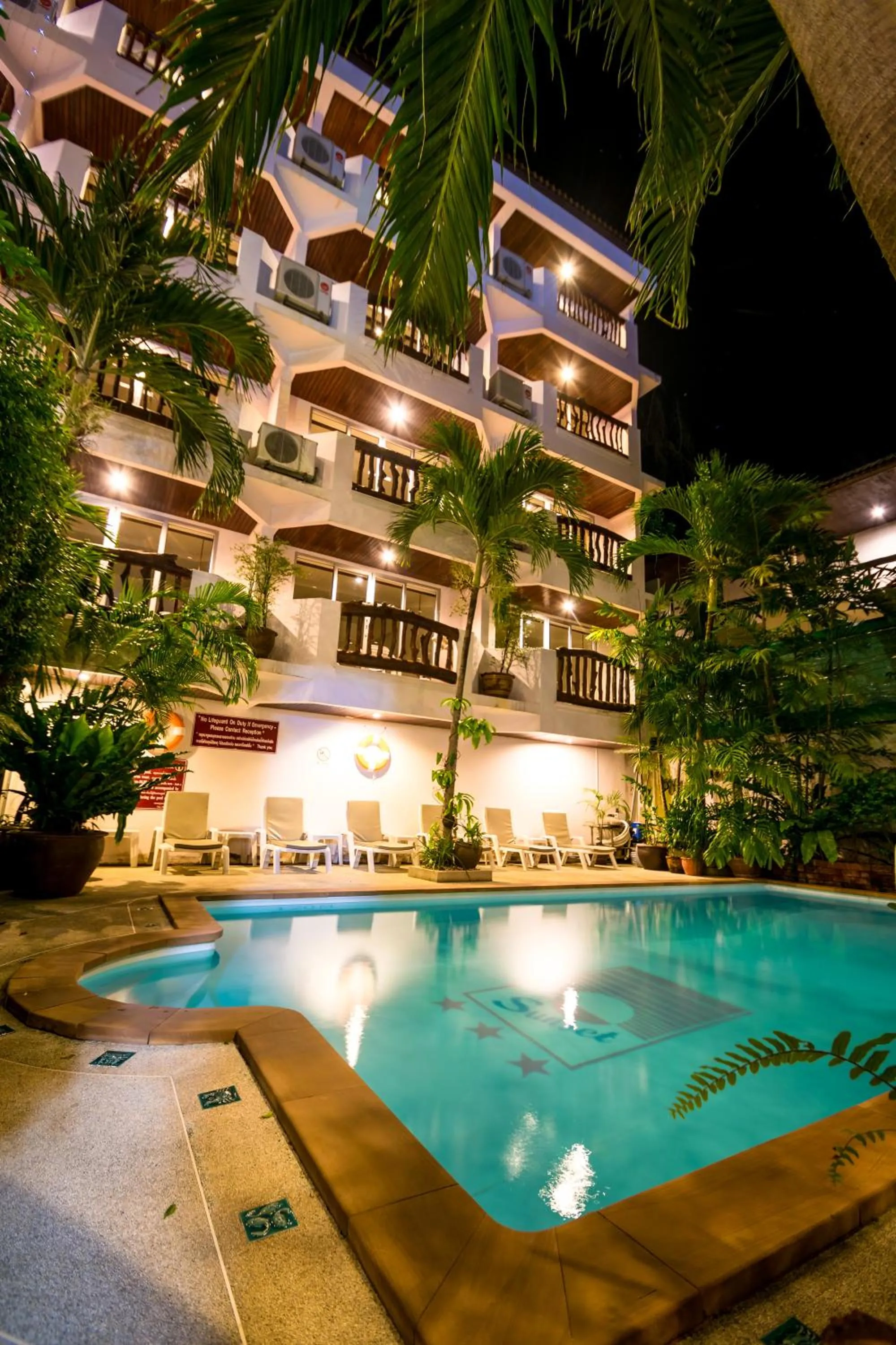 Swimming pool in Aonang Sunset Hotel - SHA Extra Plus