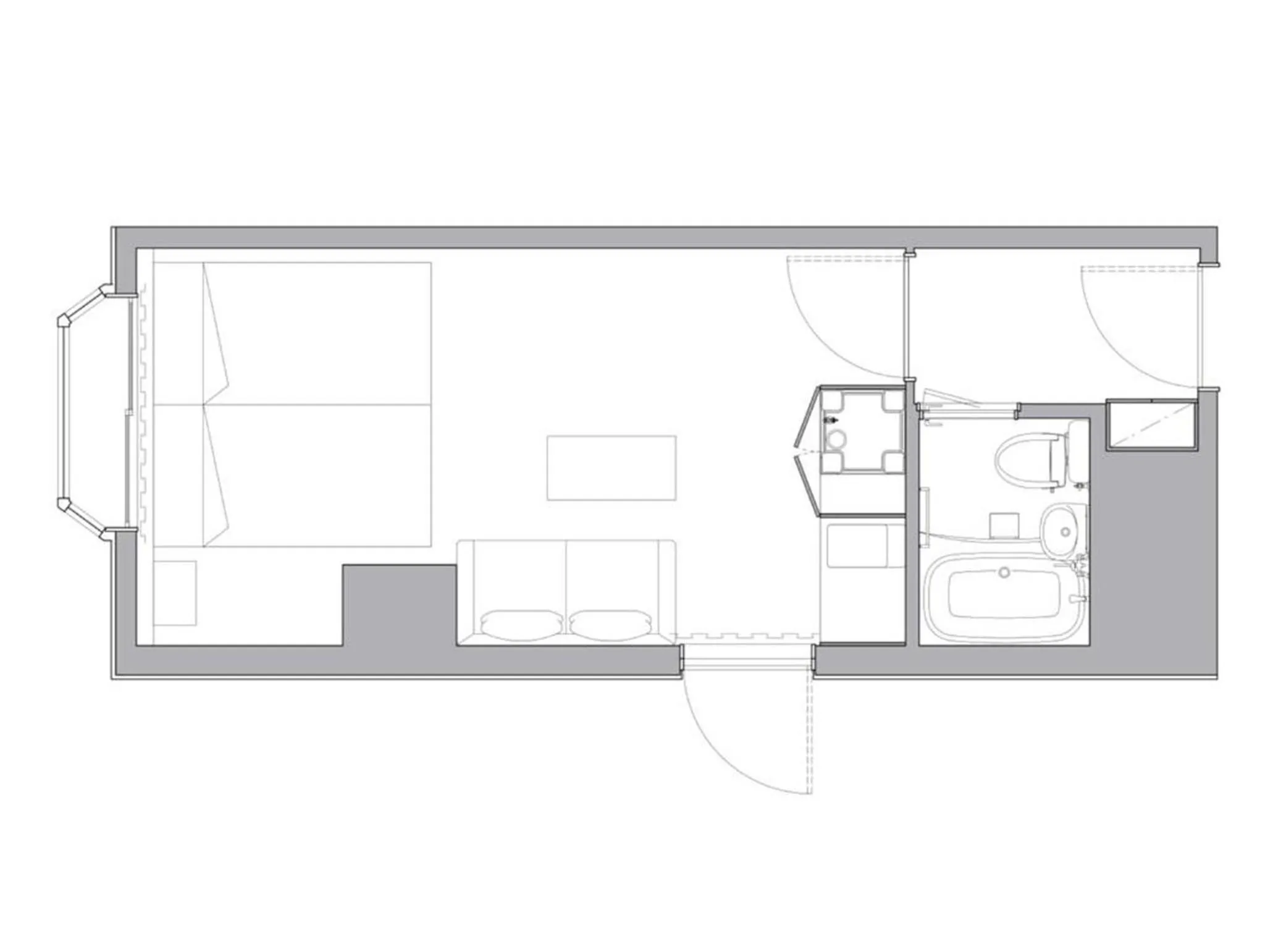 Floor plan in Apartment Hotel DIG the OSAKA