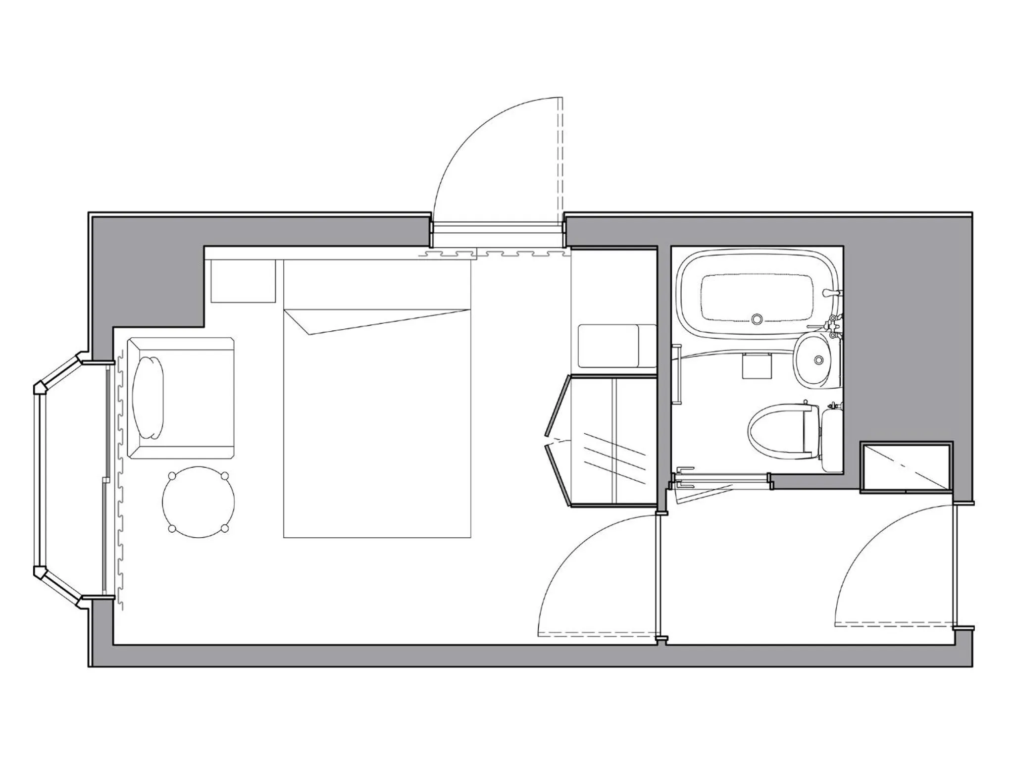 Floor plan in Apartment Hotel DIG the OSAKA