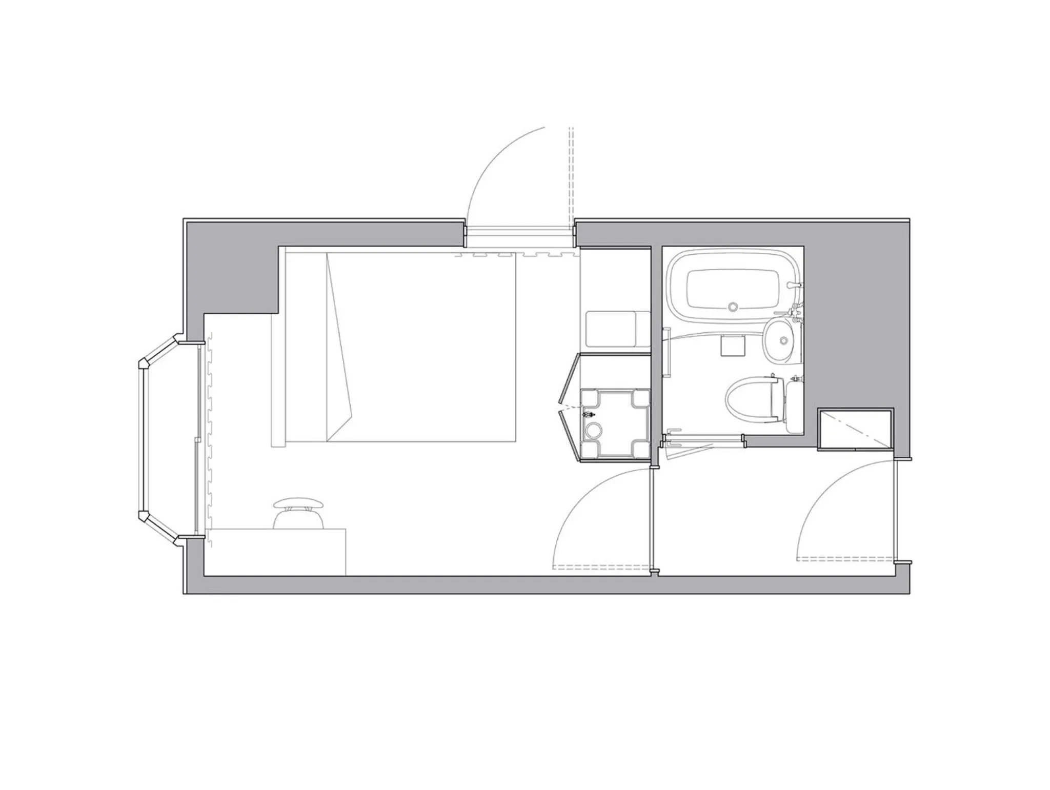 Floor plan in Apartment Hotel DIG the OSAKA