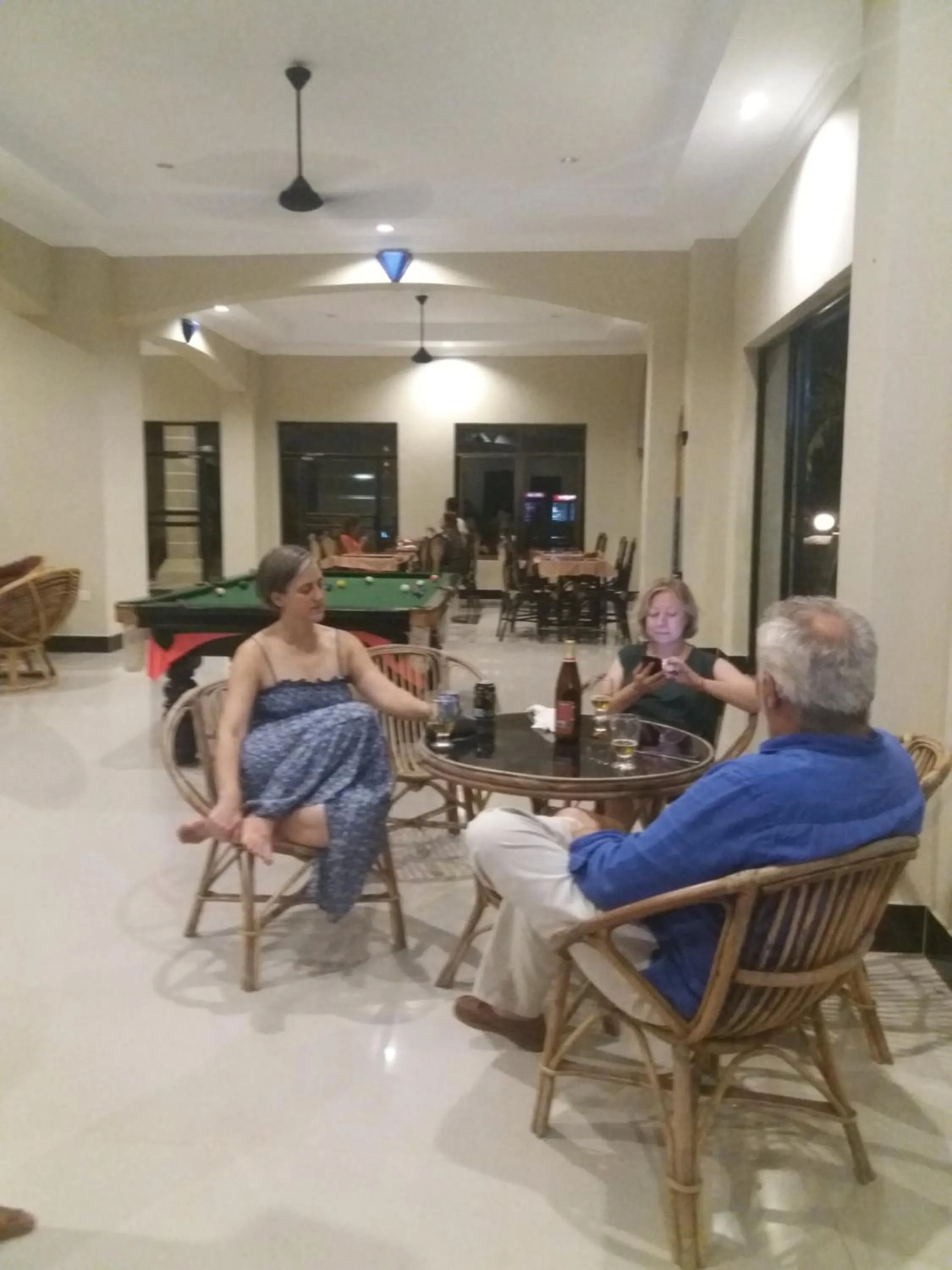 Dining area in Blue Diamond Hostel