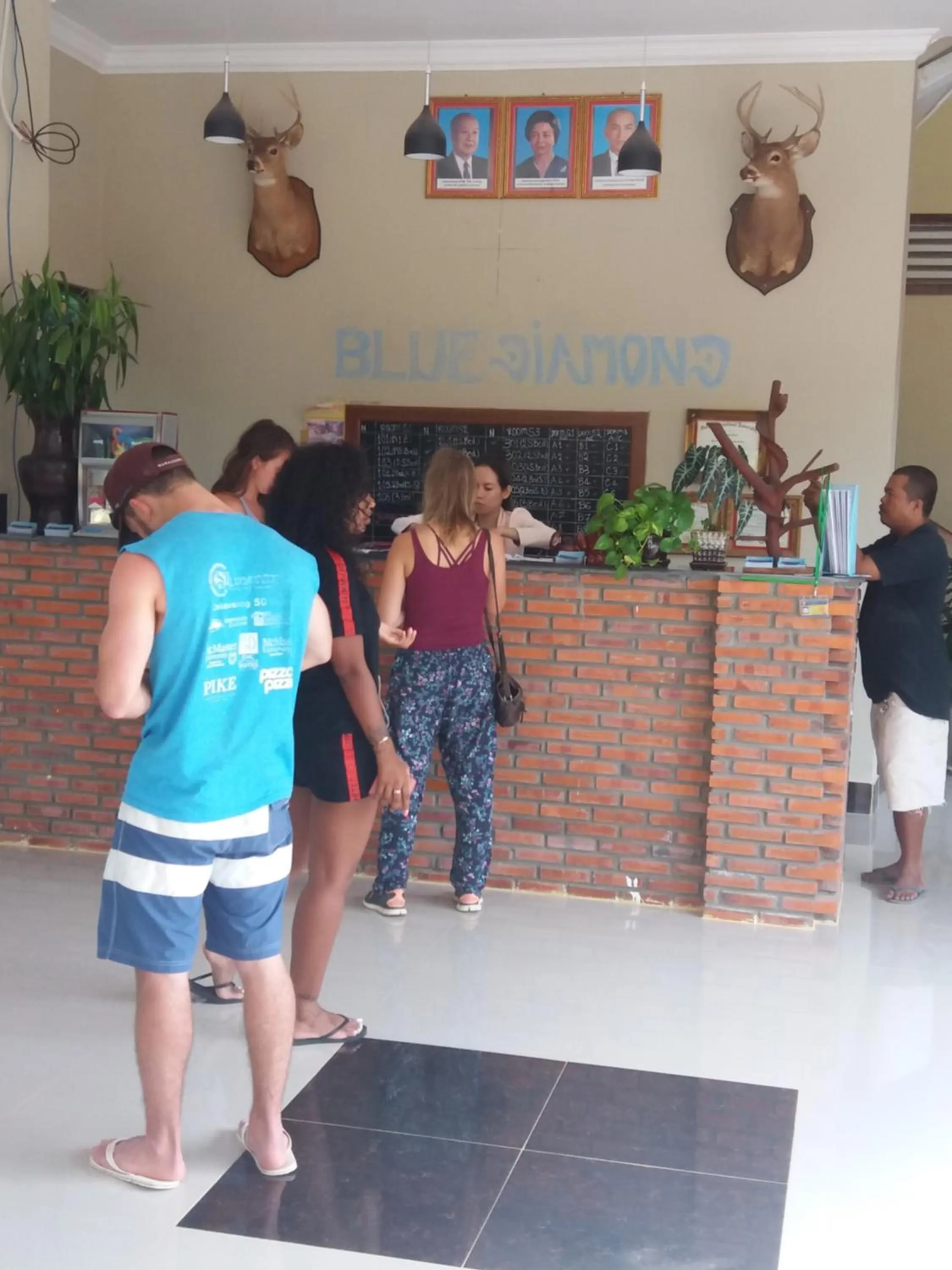 Lobby or reception in Blue Diamond Hostel