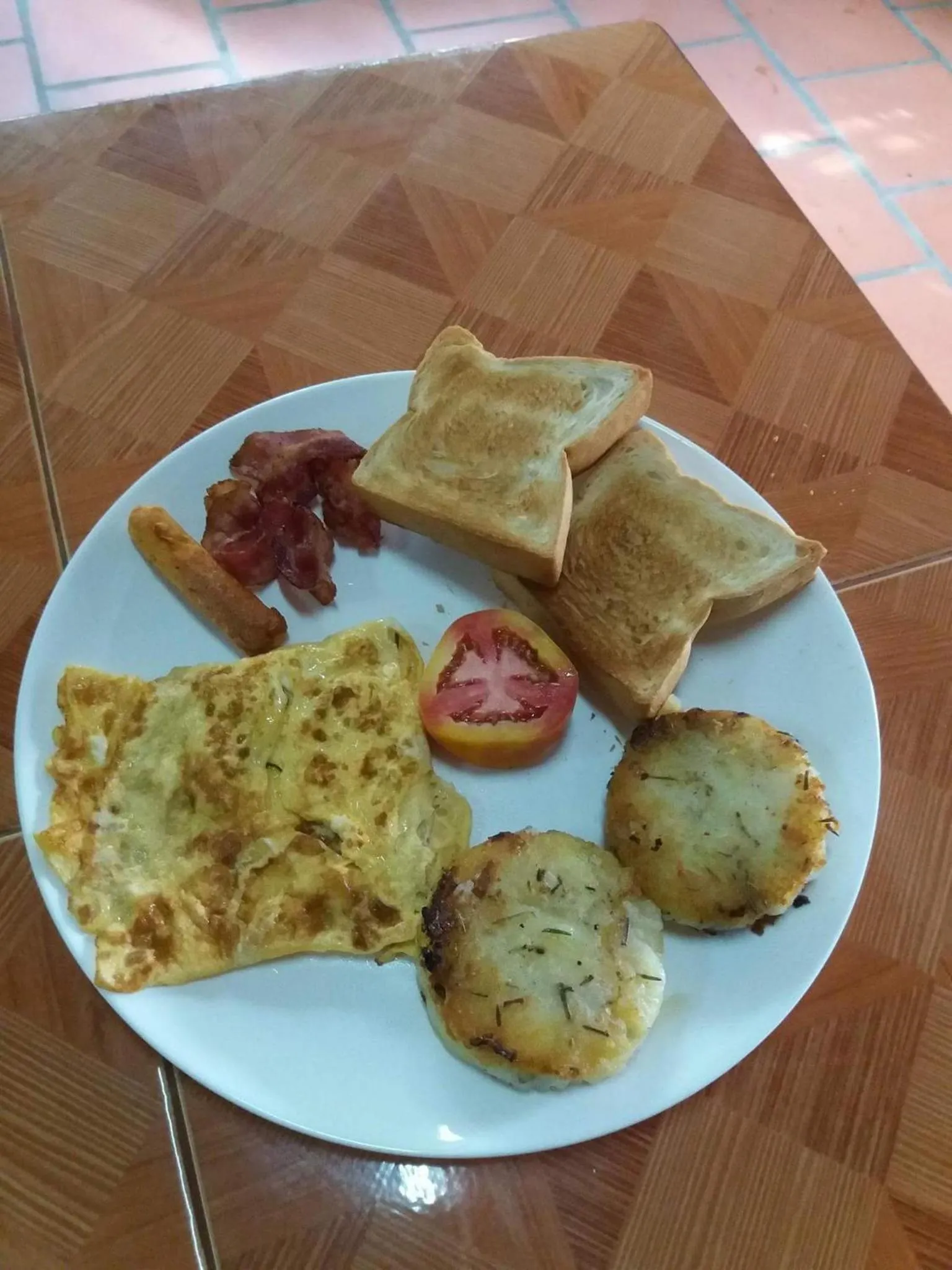 Breakfast in Blue Diamond Hostel