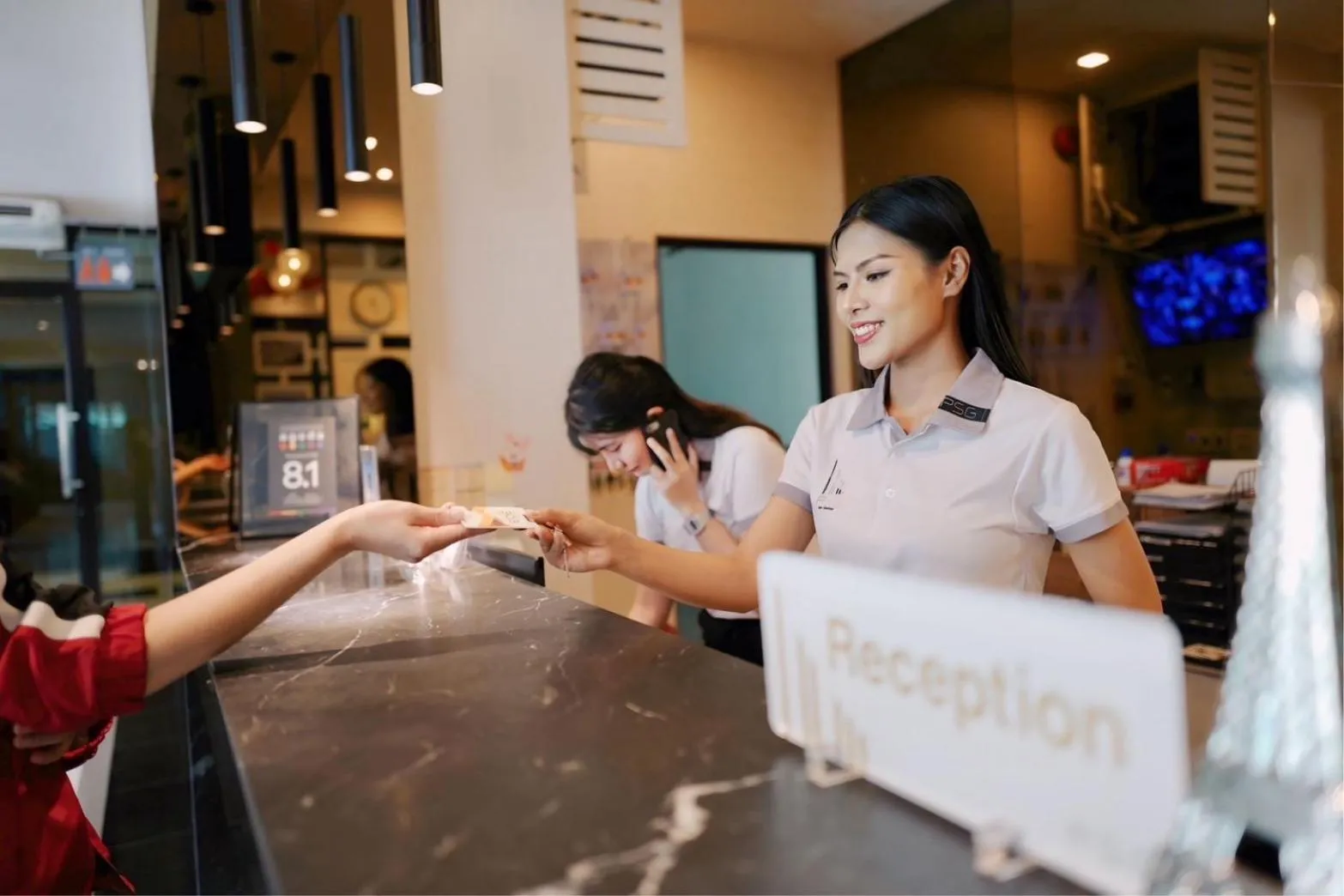 Lobby or reception in PSG Hotel