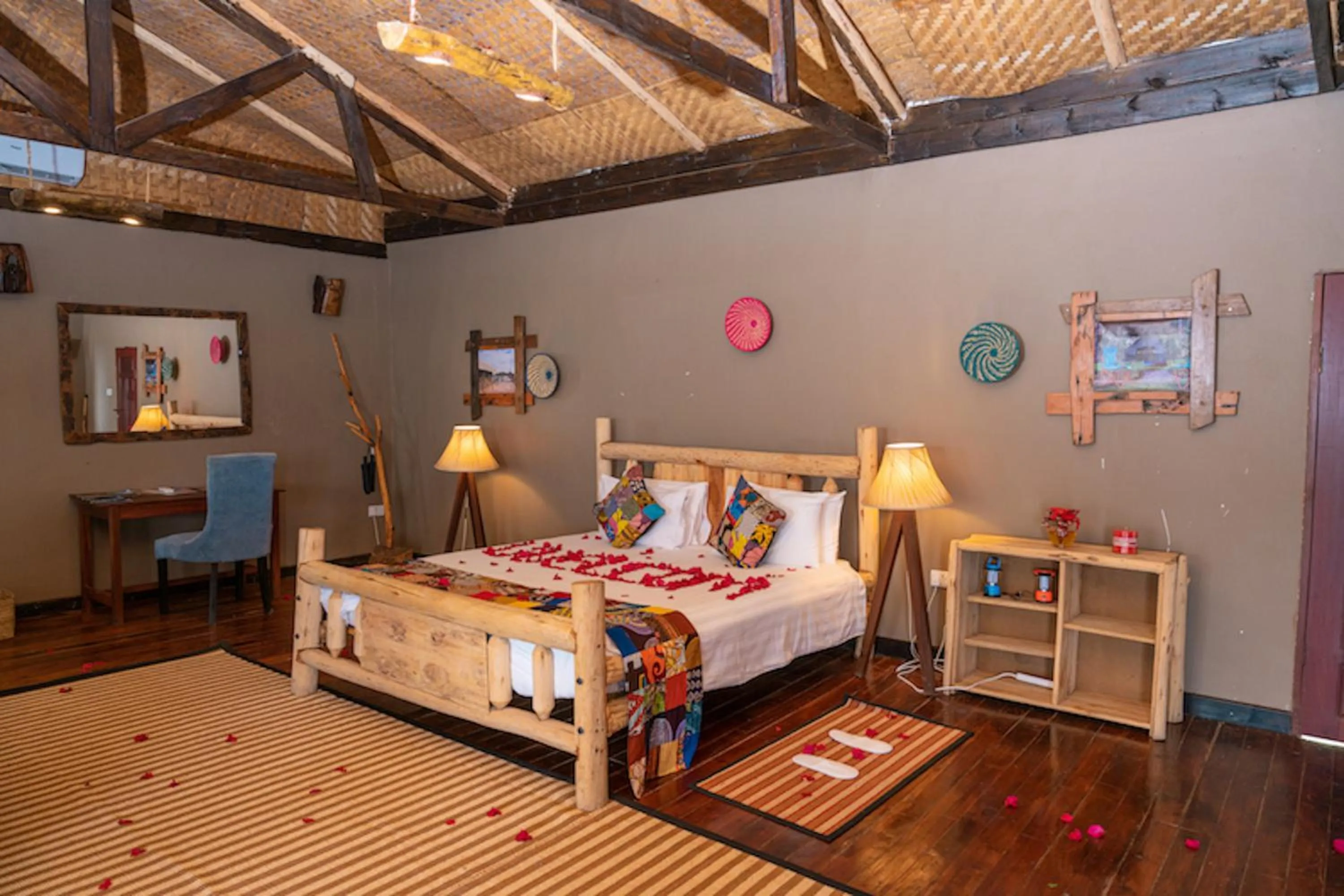 Bed in Wag Hill Lodge & Spa