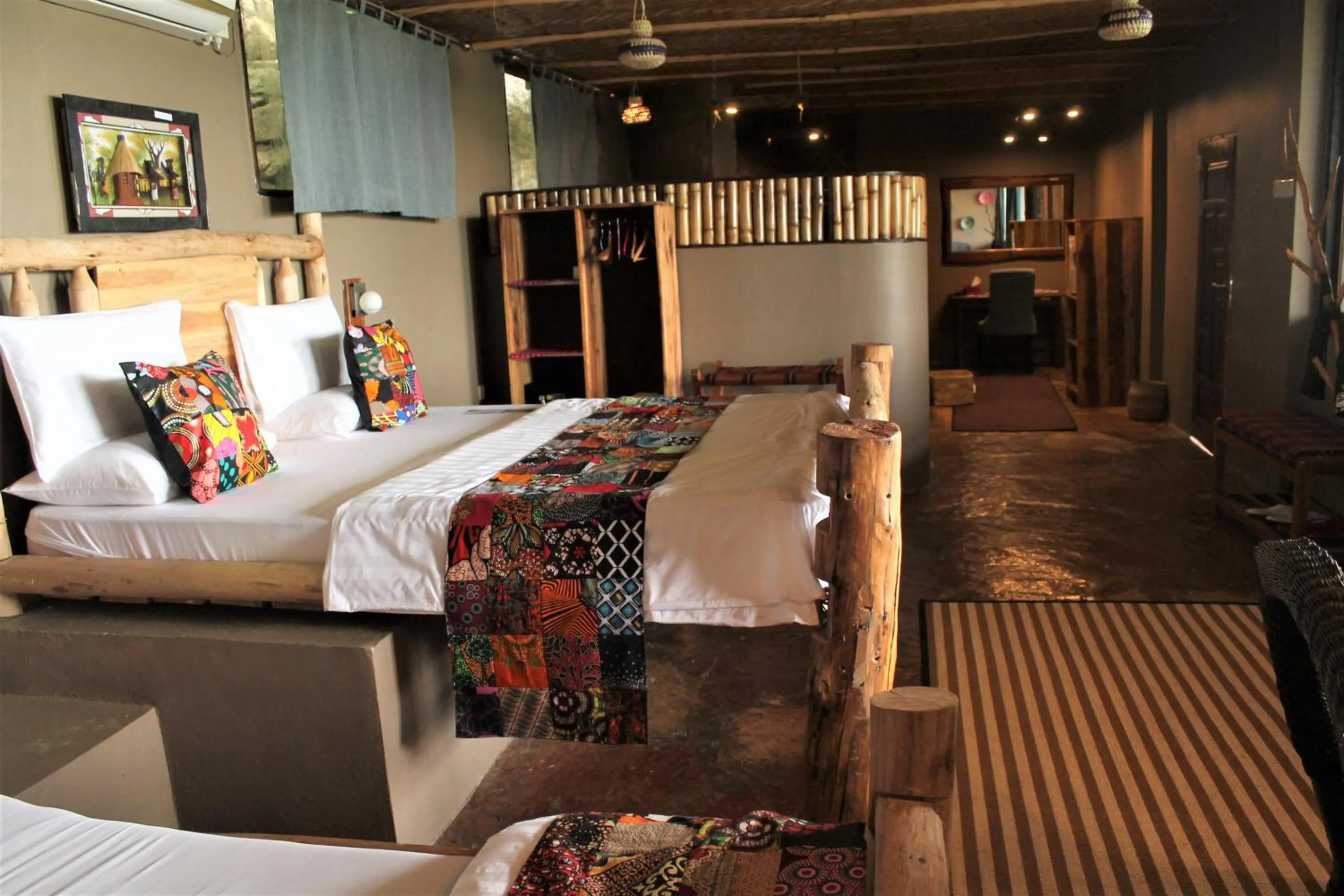 Bed in Wag Hill Lodge & Spa