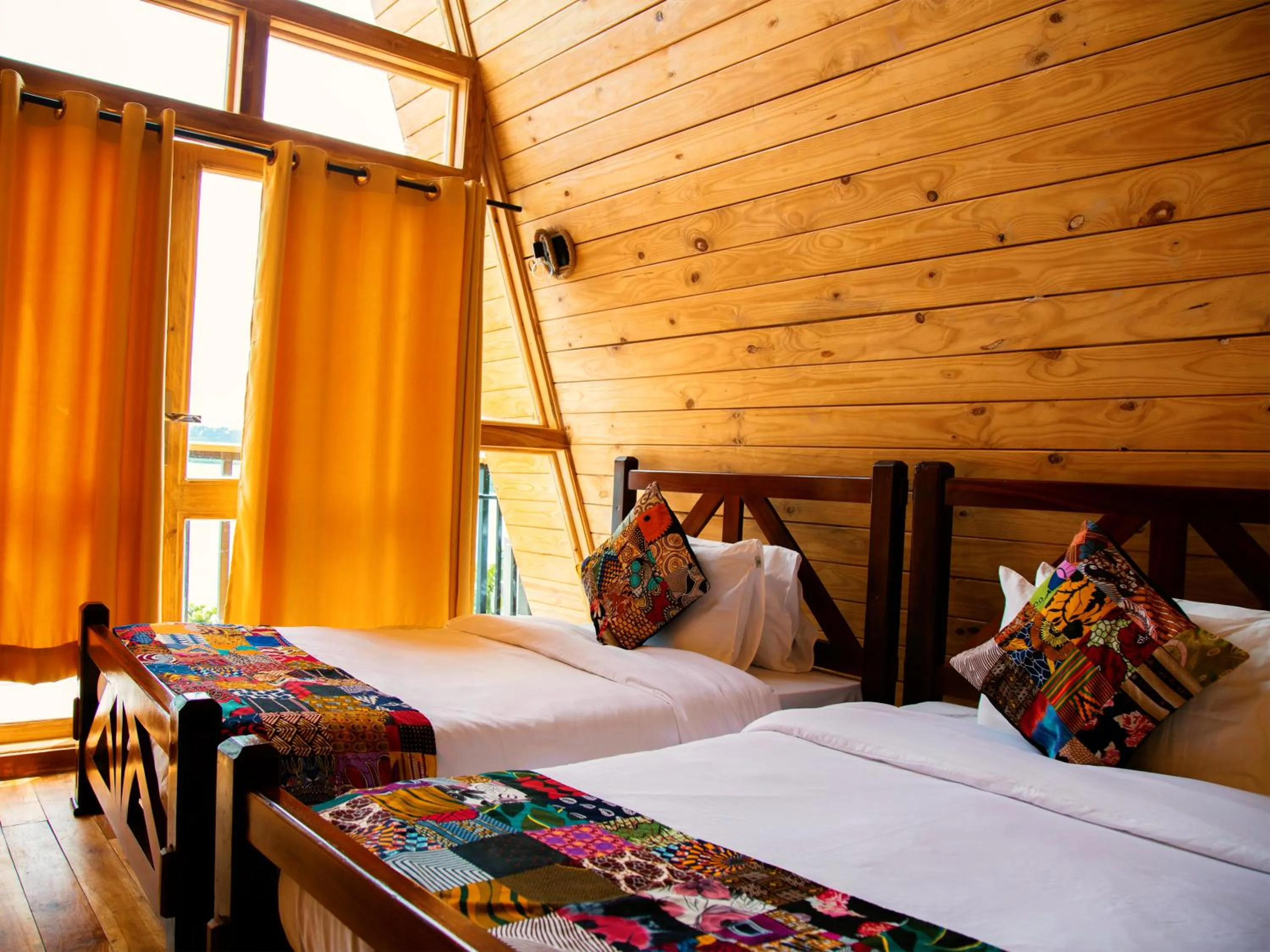 Bed in Wag Hill Lodge & Spa