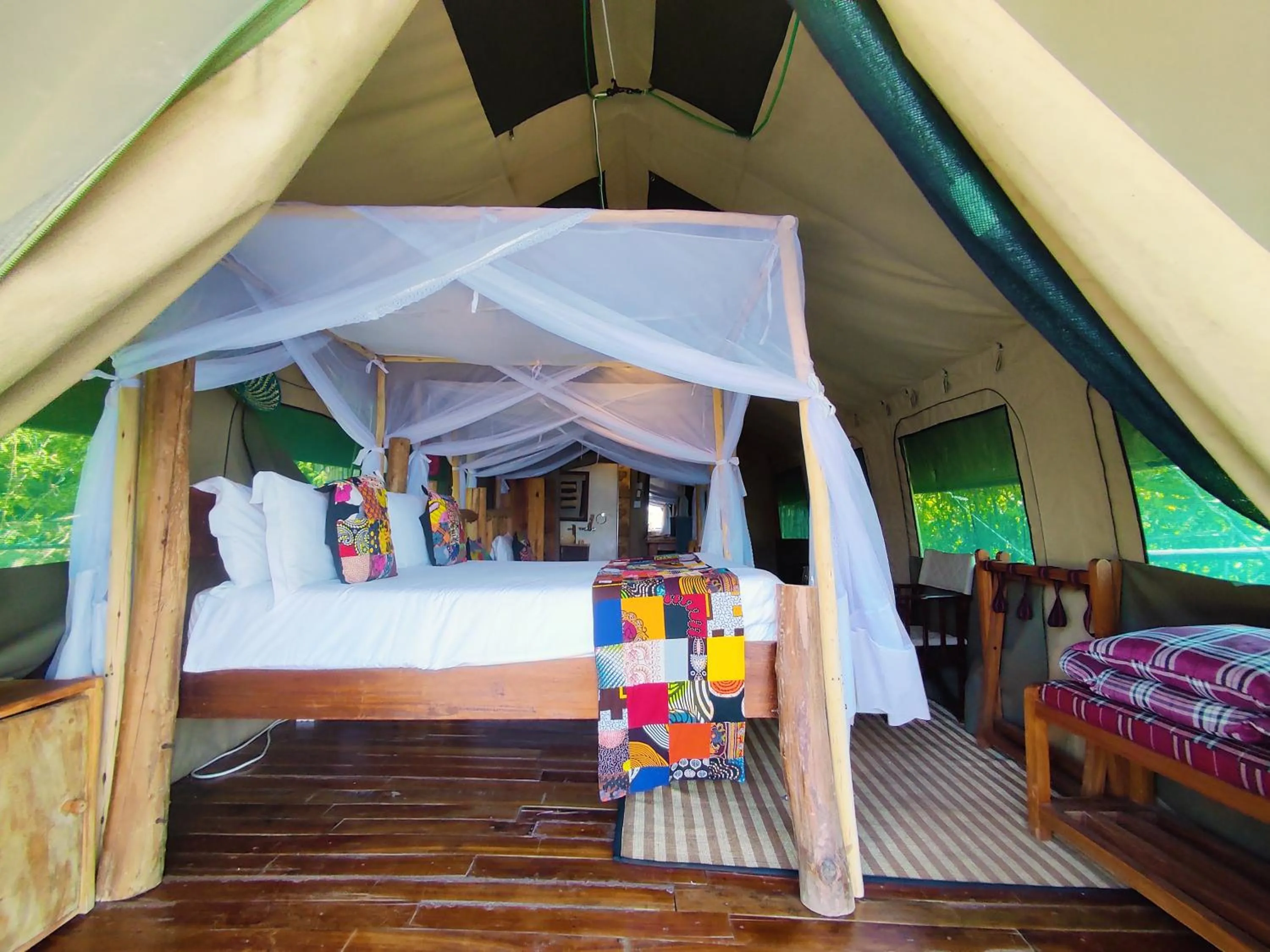 Bed in Wag Hill Lodge & Spa