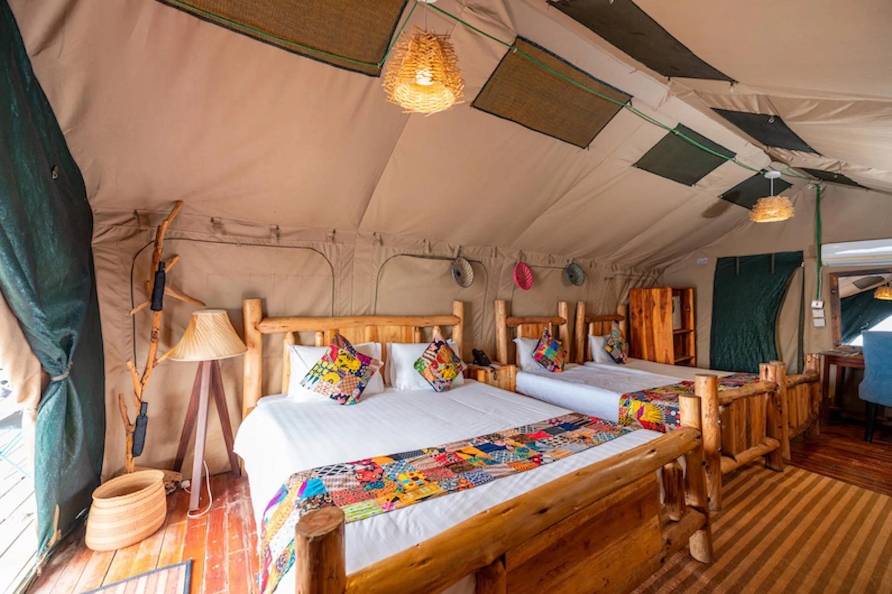 Bed in Wag Hill Lodge & Spa