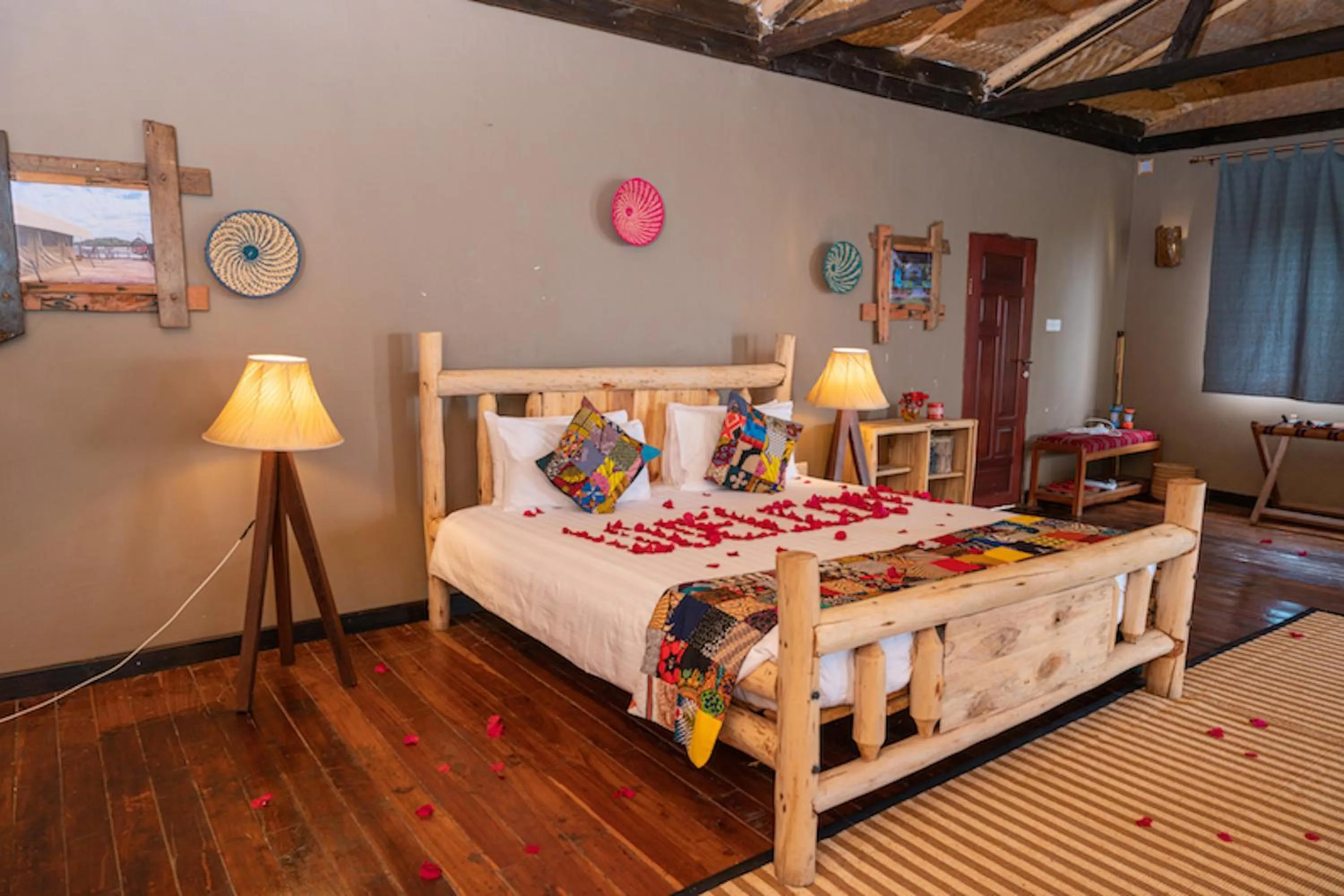 Bed in Wag Hill Lodge & Spa