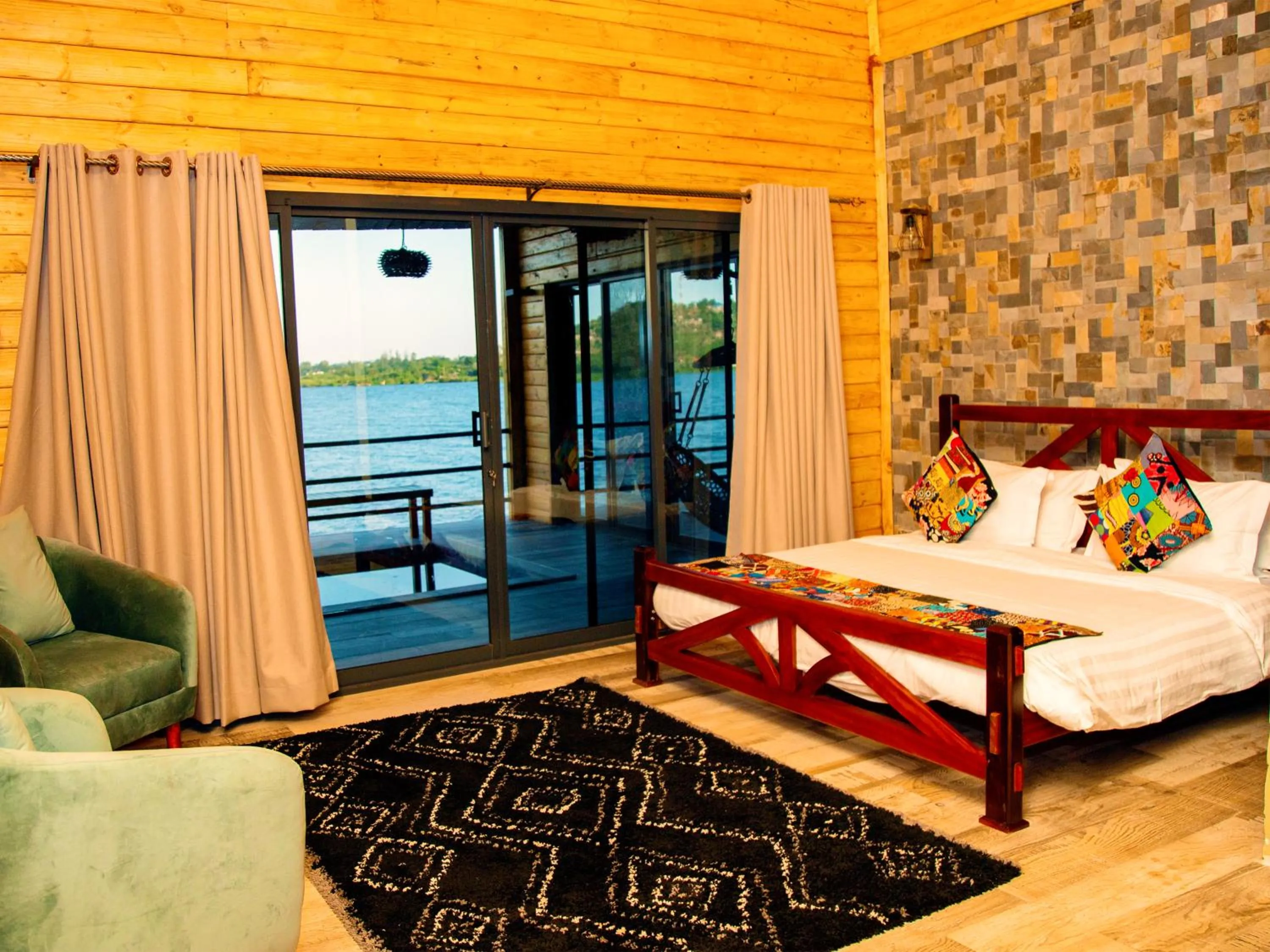 Bed in Wag Hill Lodge & Spa