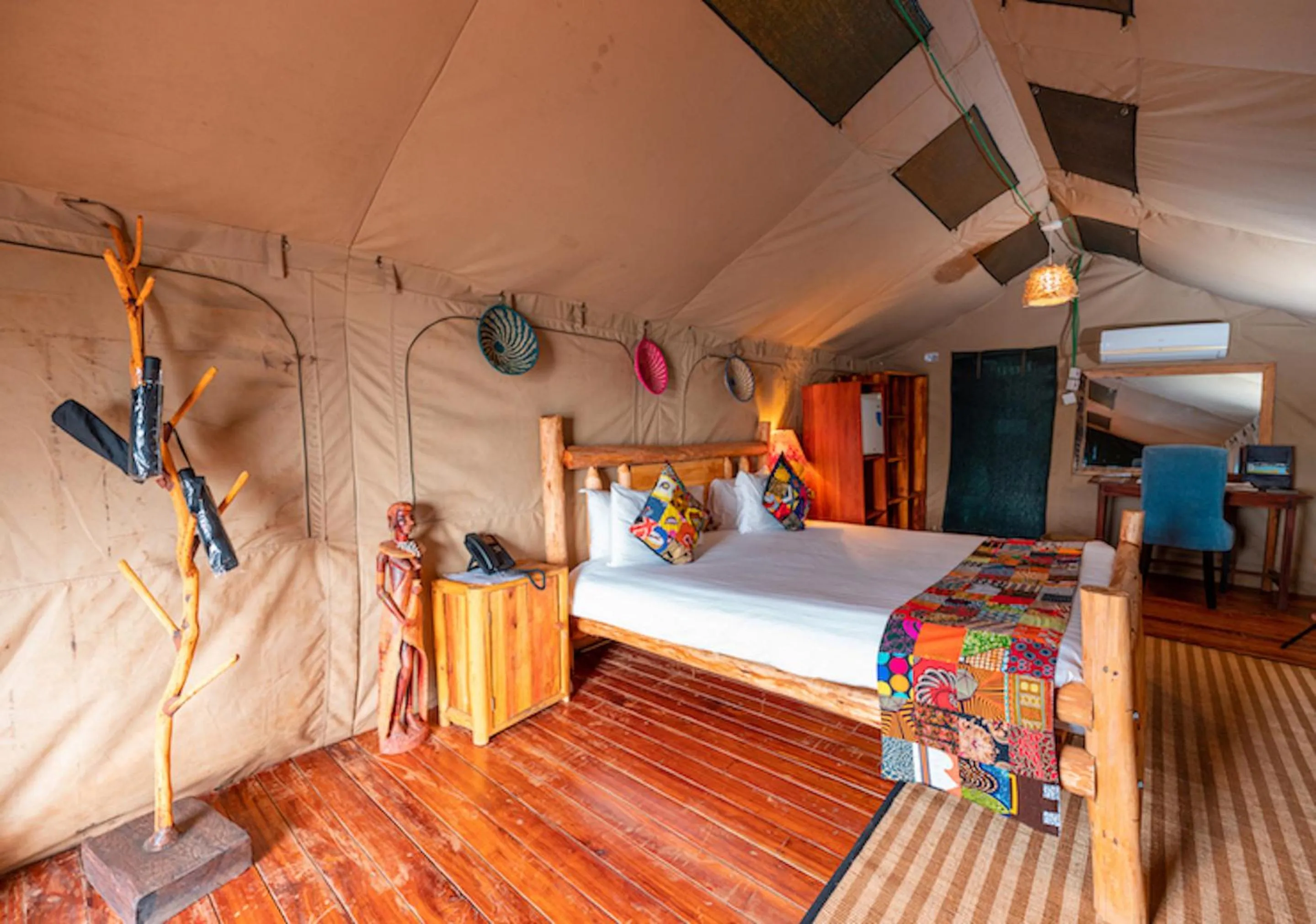 Bed in Wag Hill Lodge & Spa