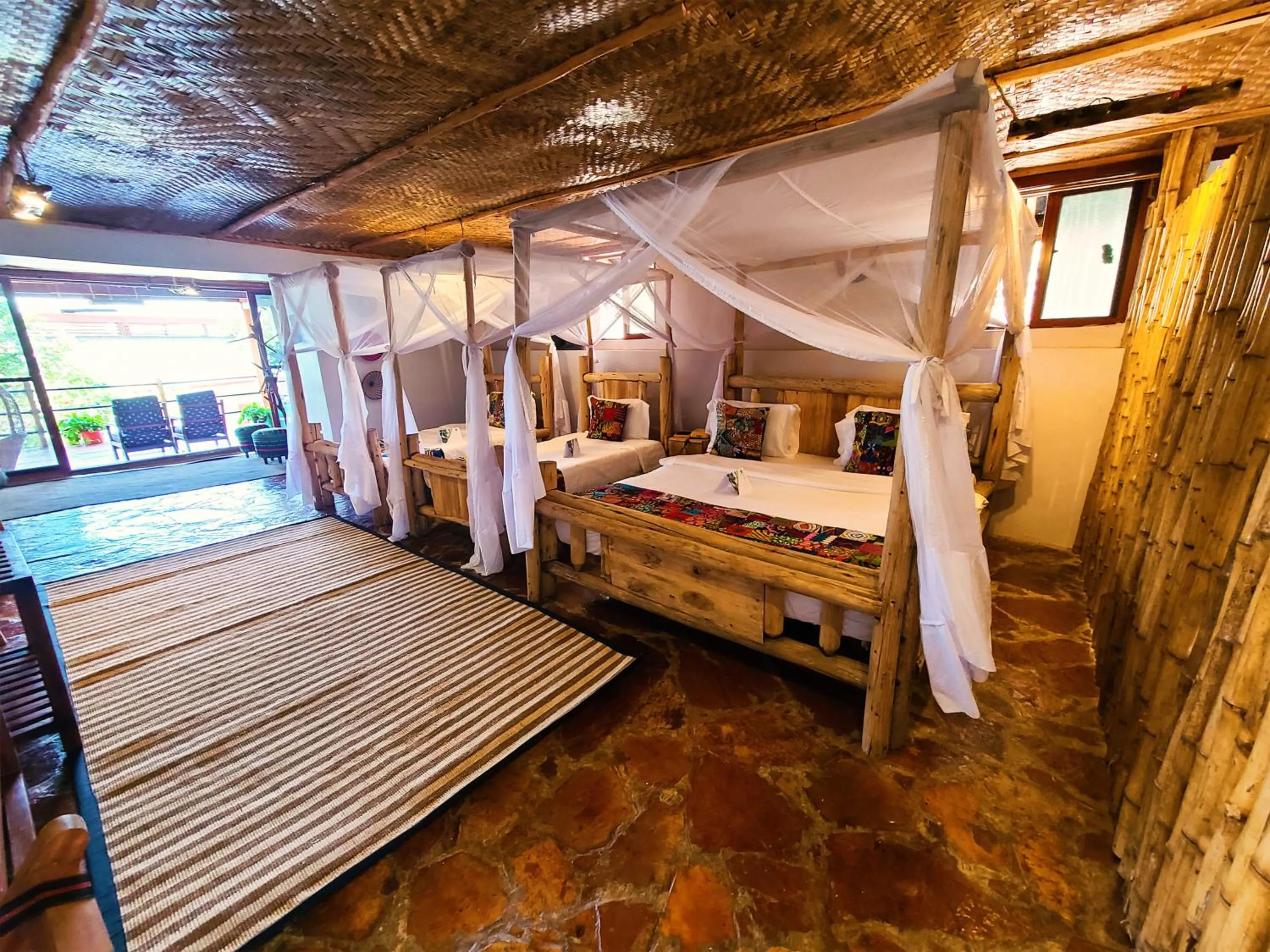 Bed in Wag Hill Lodge & Spa