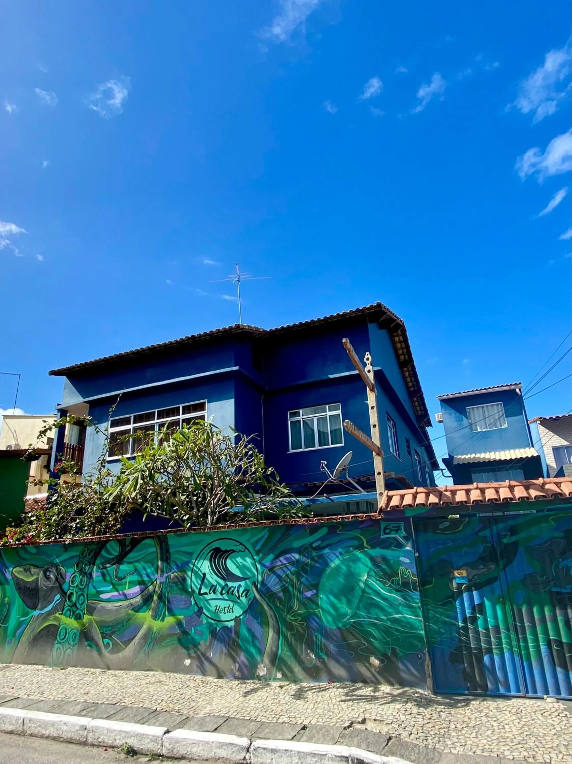 Property building in La Casa Hostel