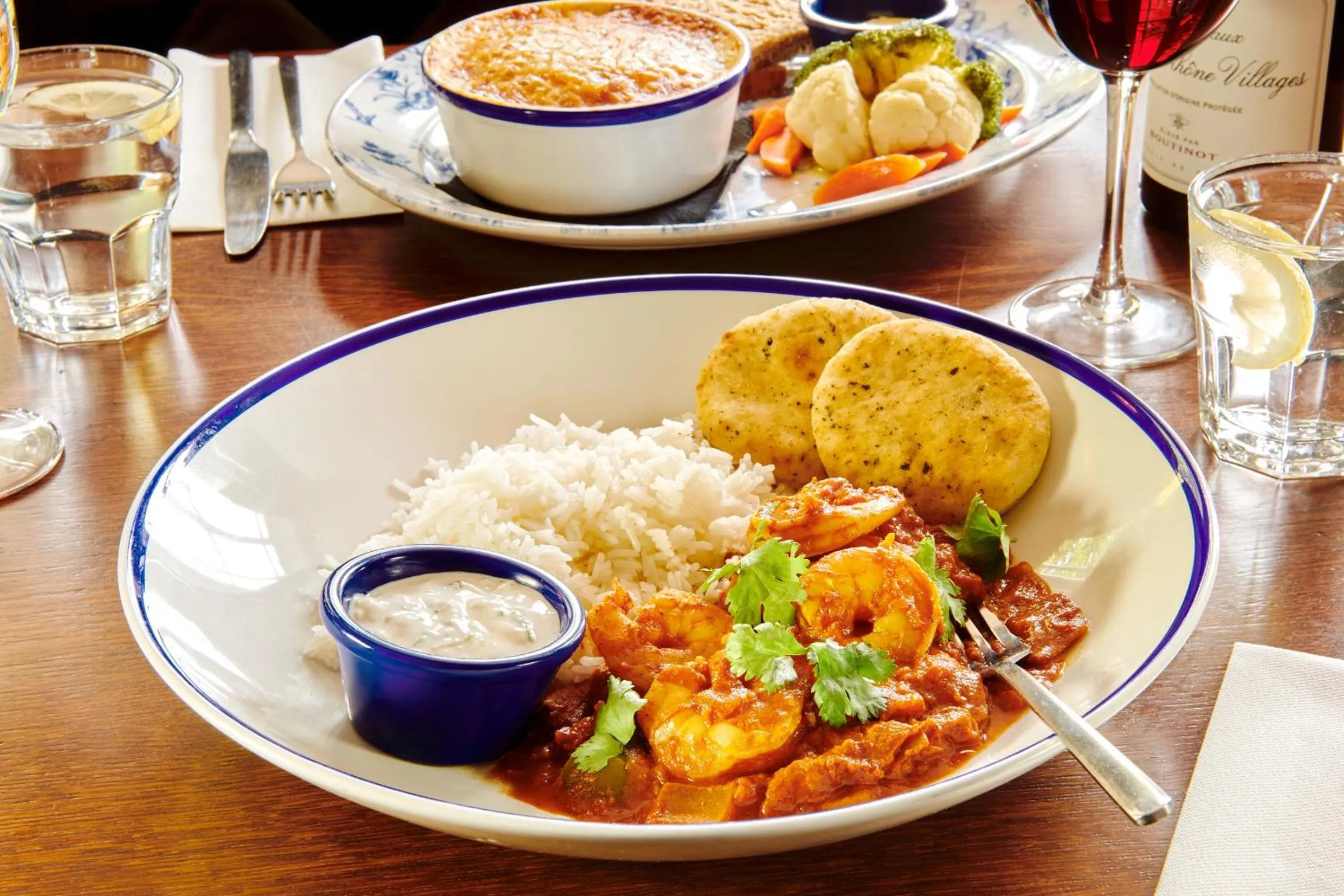 Food and drinks in The Jug And Bottle