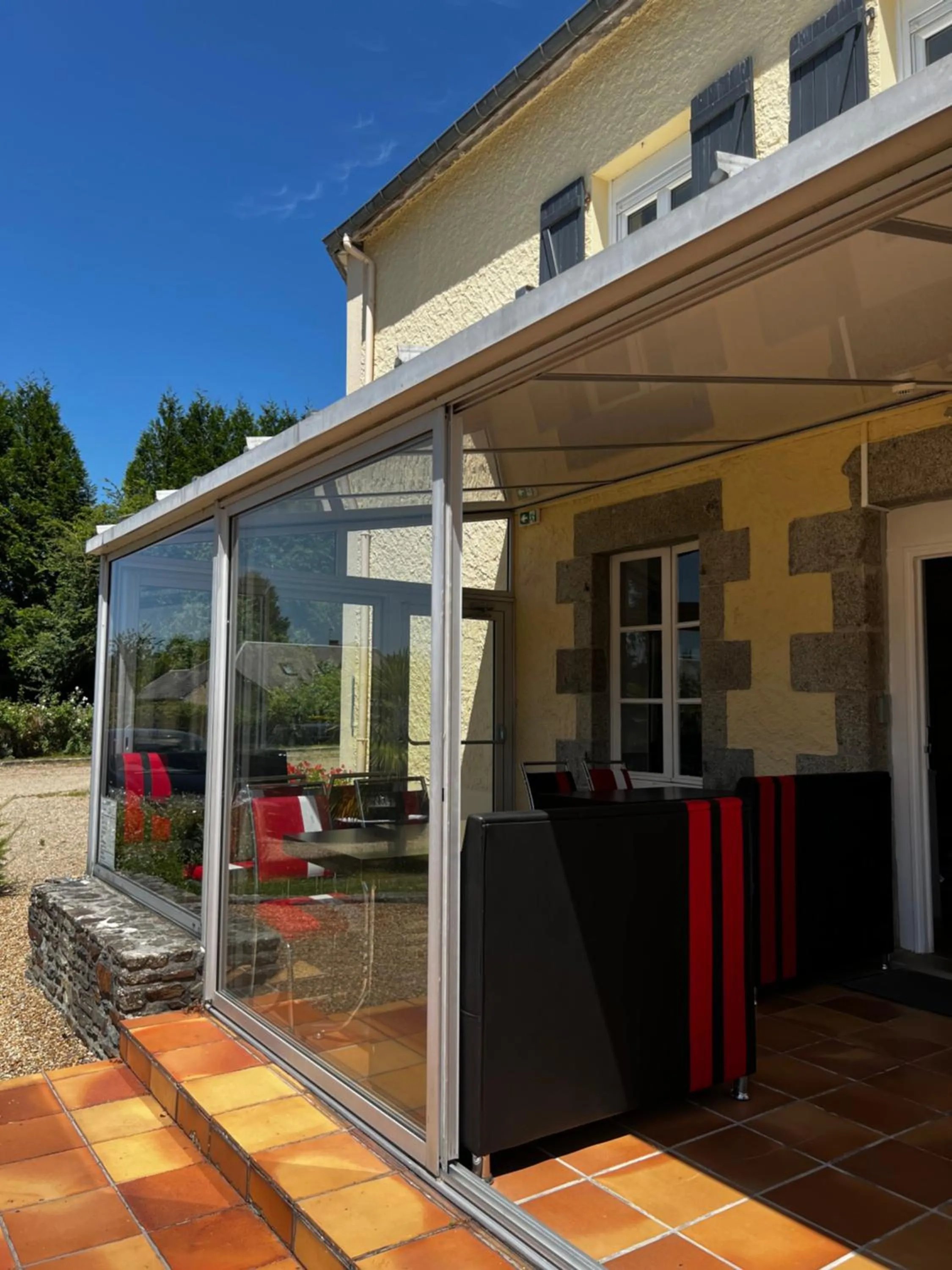 Balcony/Terrace in Contact Hotel Les Montois