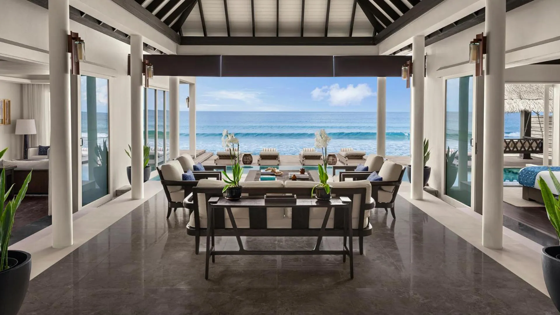 Dining area in Naladhu Private Island Maldives
