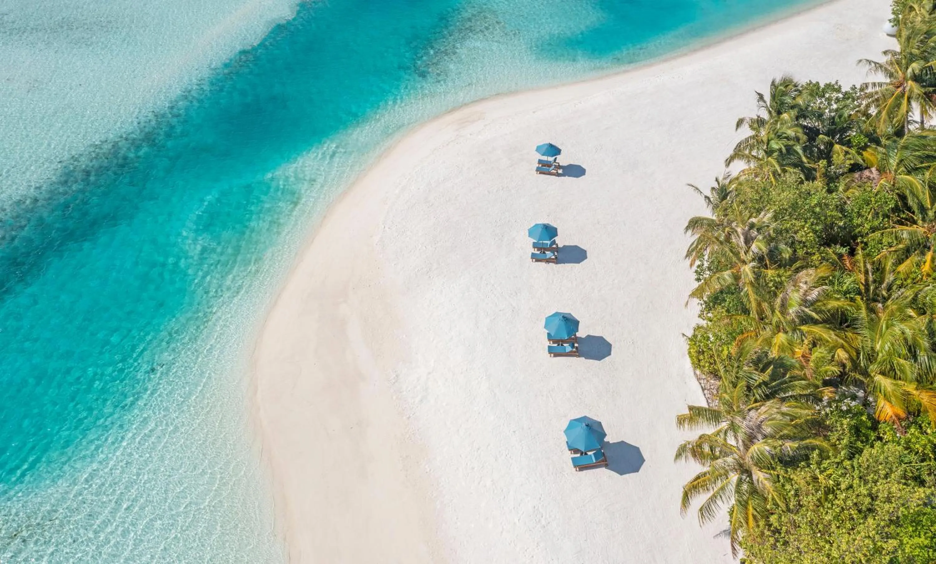 Bird's eye view in Naladhu Private Island Maldives