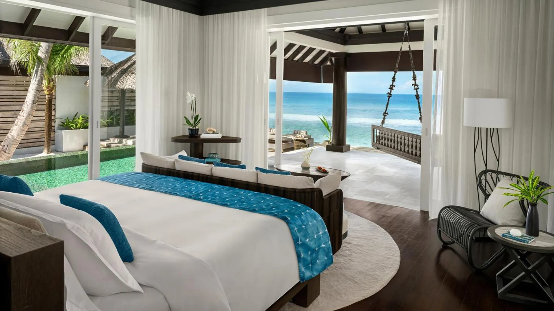 Bedroom, Bed in Naladhu Private Island Maldives