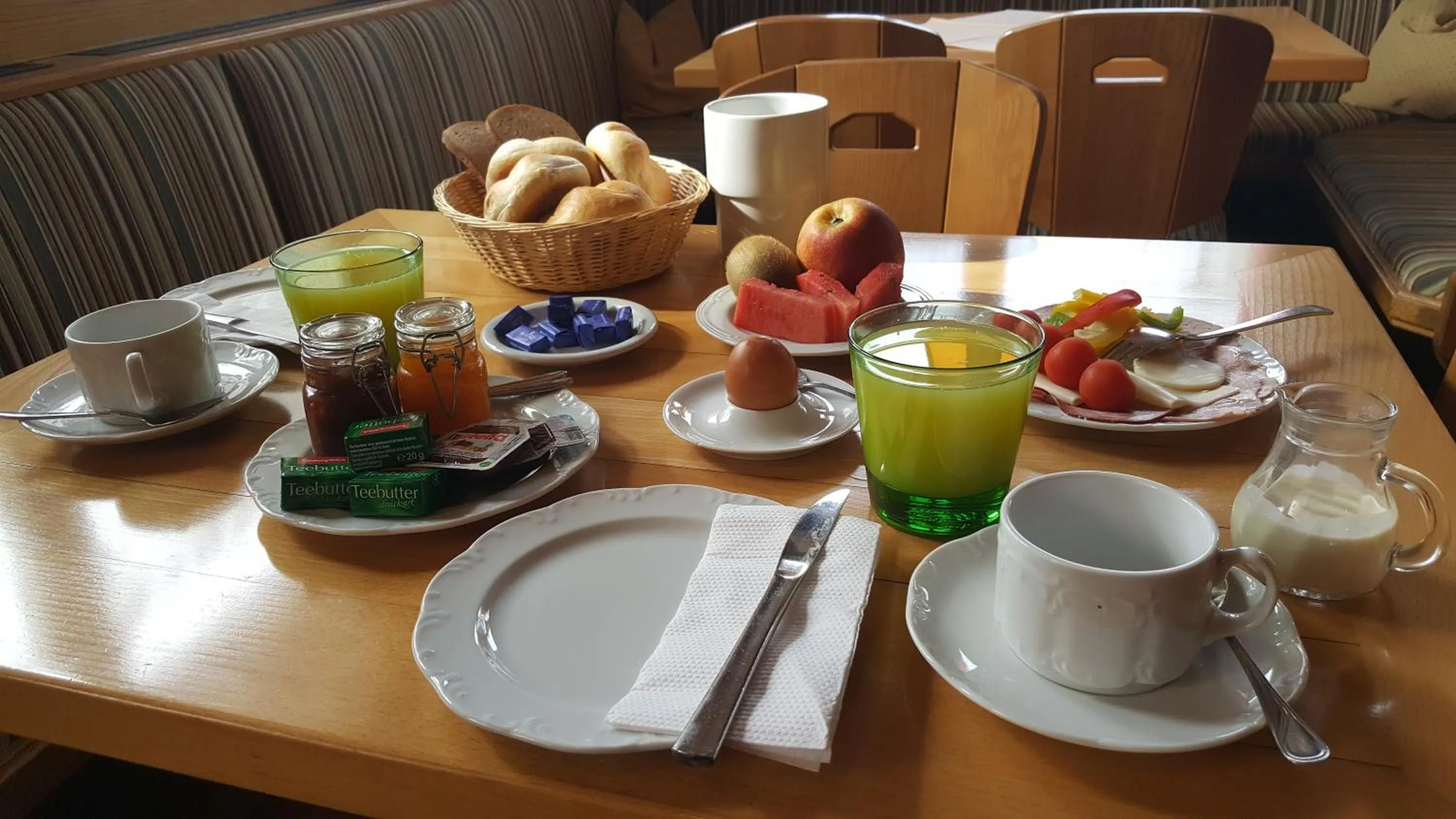 Continental breakfast in Gasthof Alte Tanne
