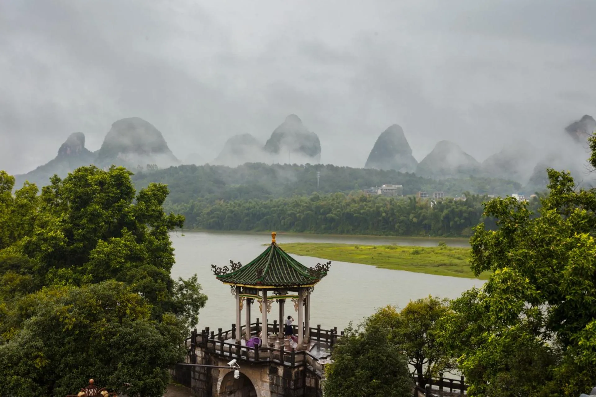 River view in Yangshuo River View Hotel