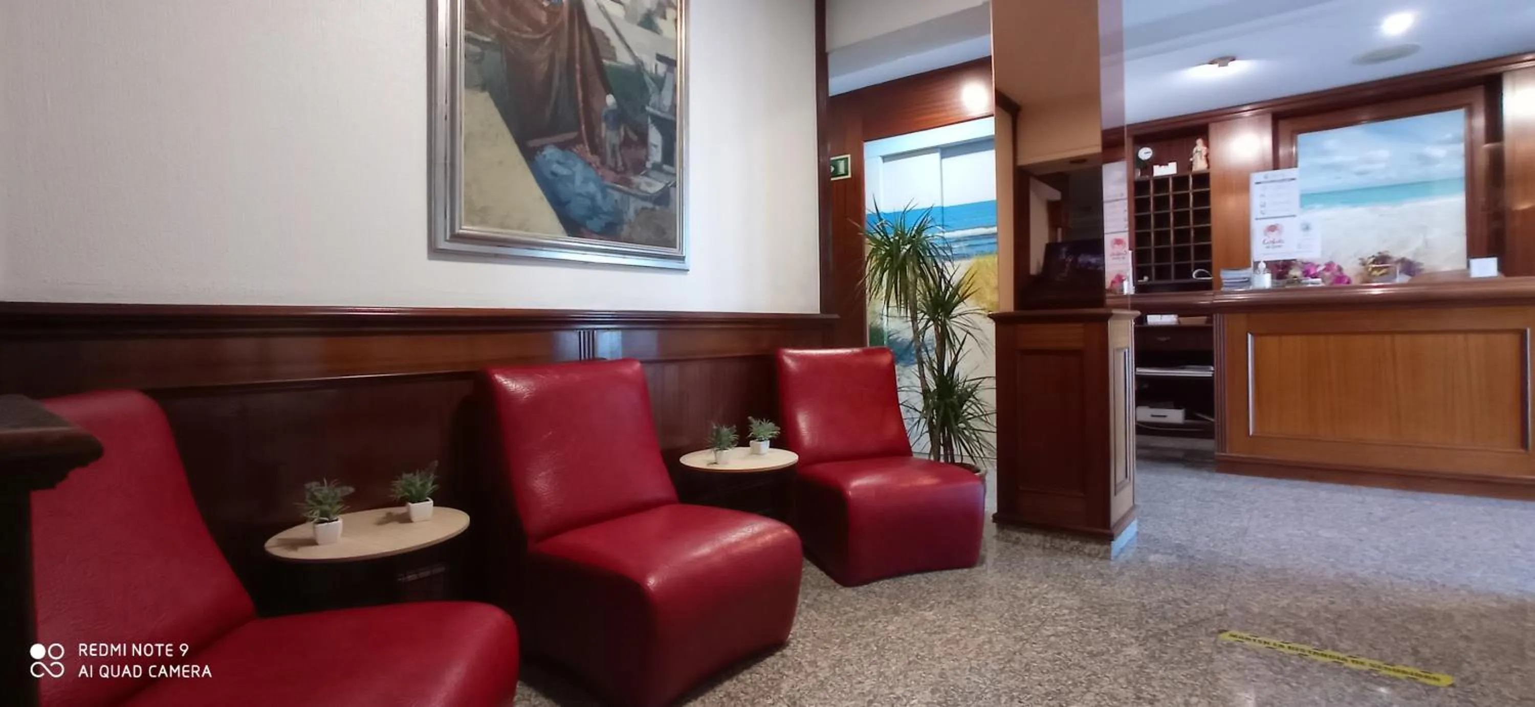 Lobby or reception in Hotel Siroco