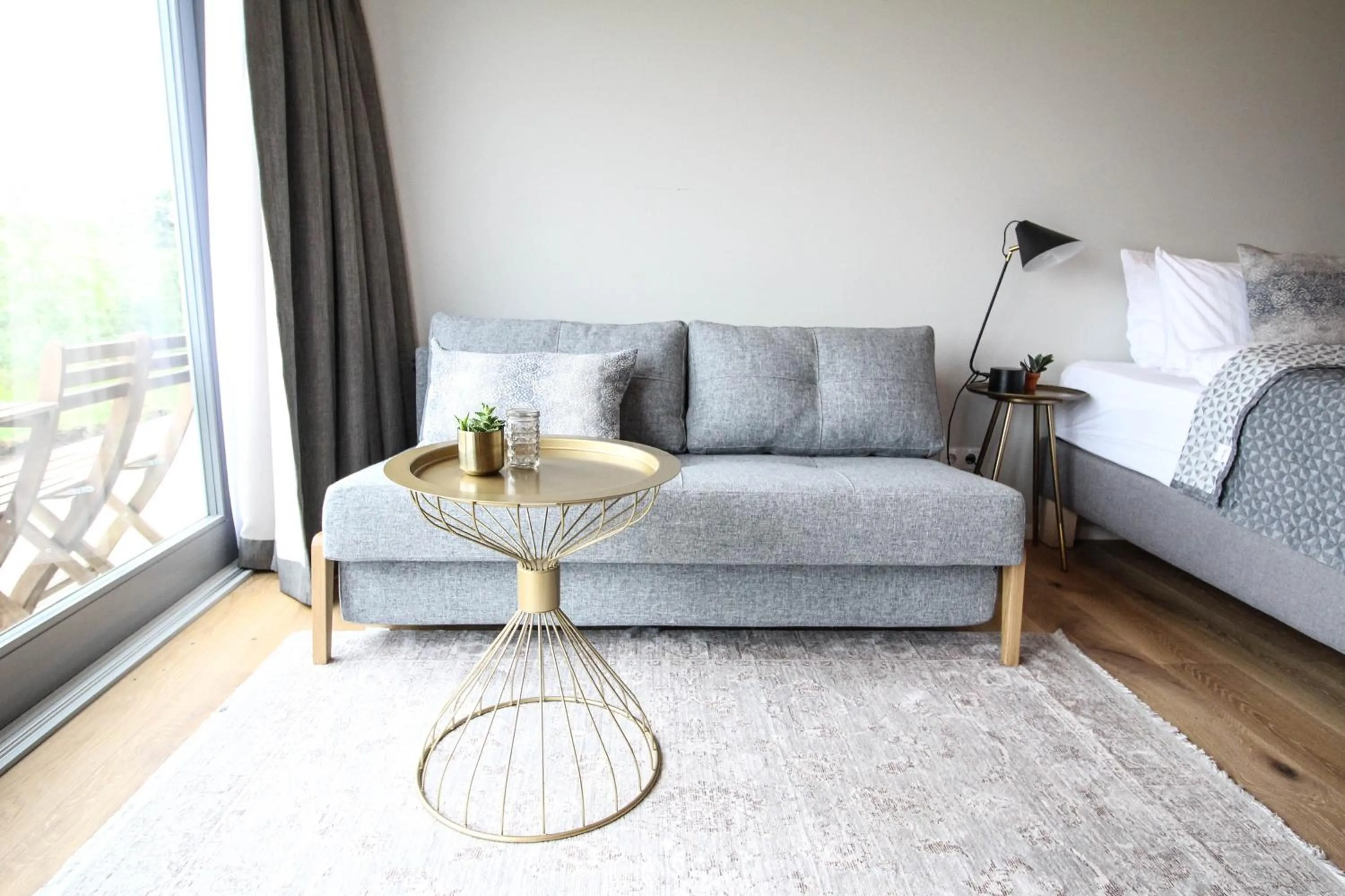 Seating area in Magma Hotel